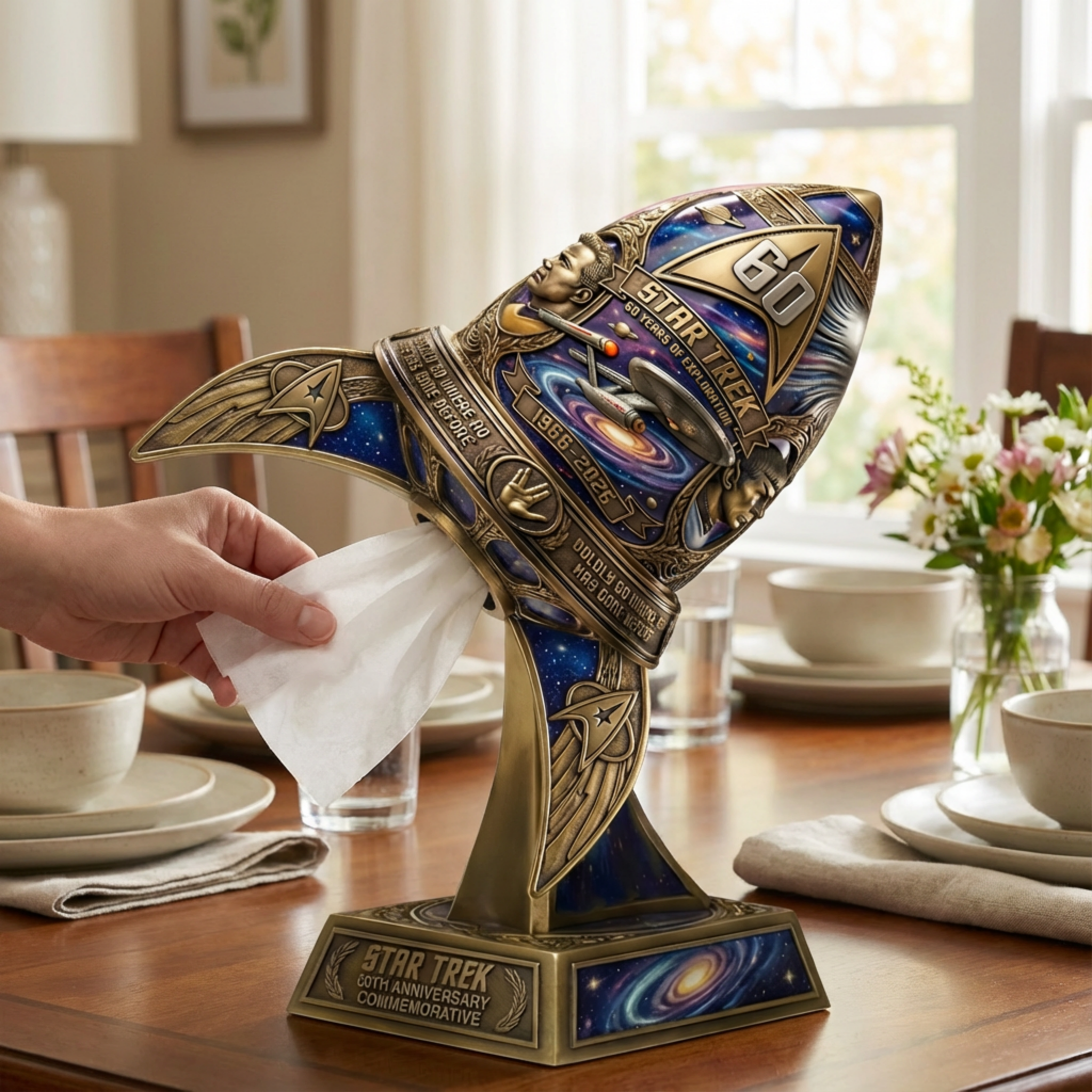 Star Trek™ 60th Anniversary Commemorative Tissue Holder