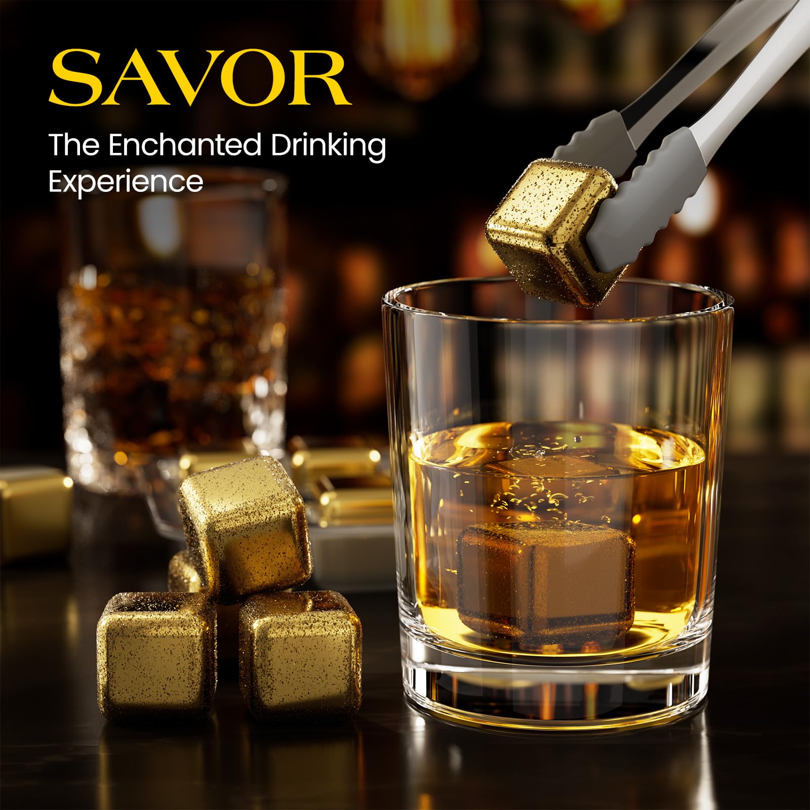👍Summer Hot Sale 60% OFF💥Reusable Ice Cube for Drinking-Stainless Steel Chilling Rocks