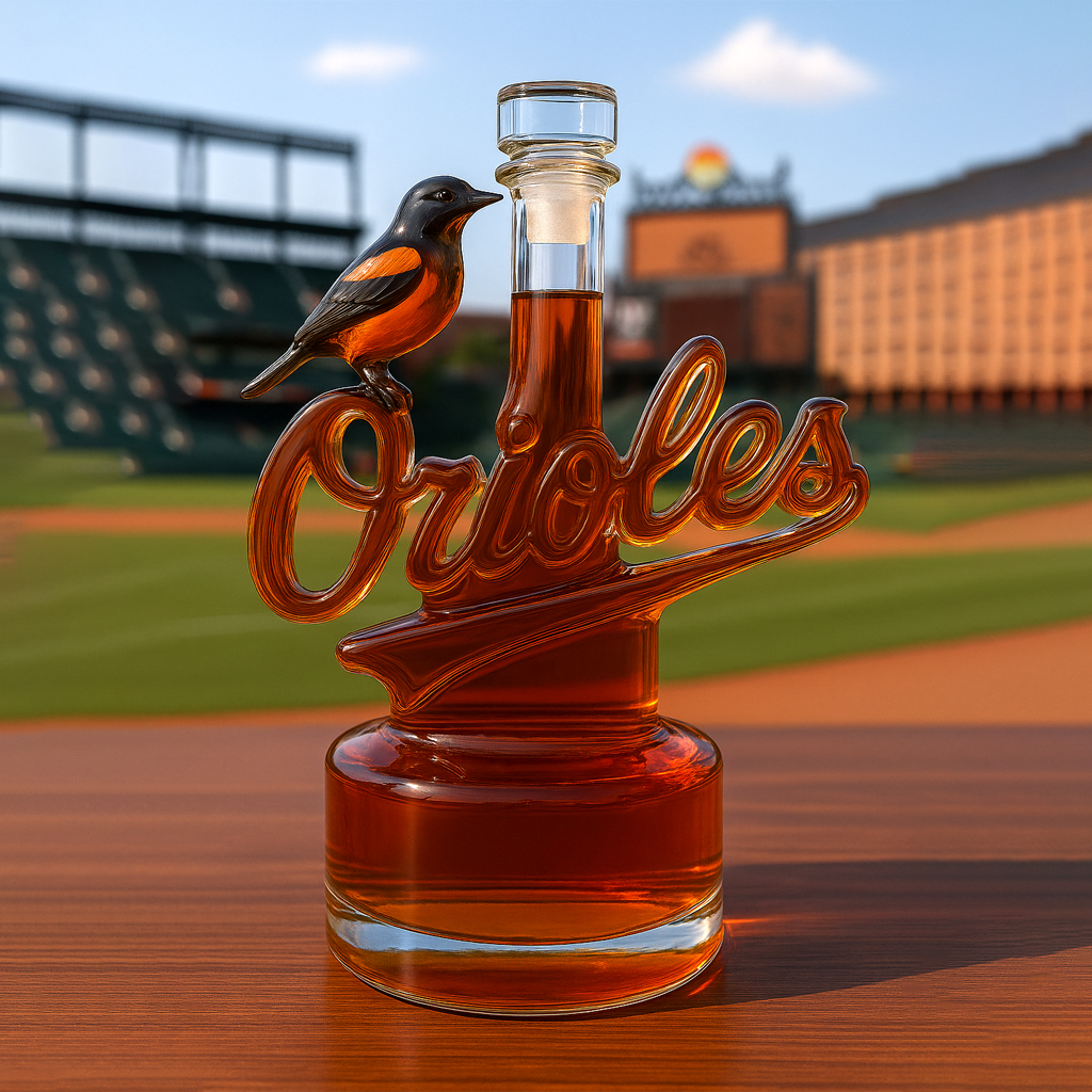 Baltimore Orioles Whiskey Bottle