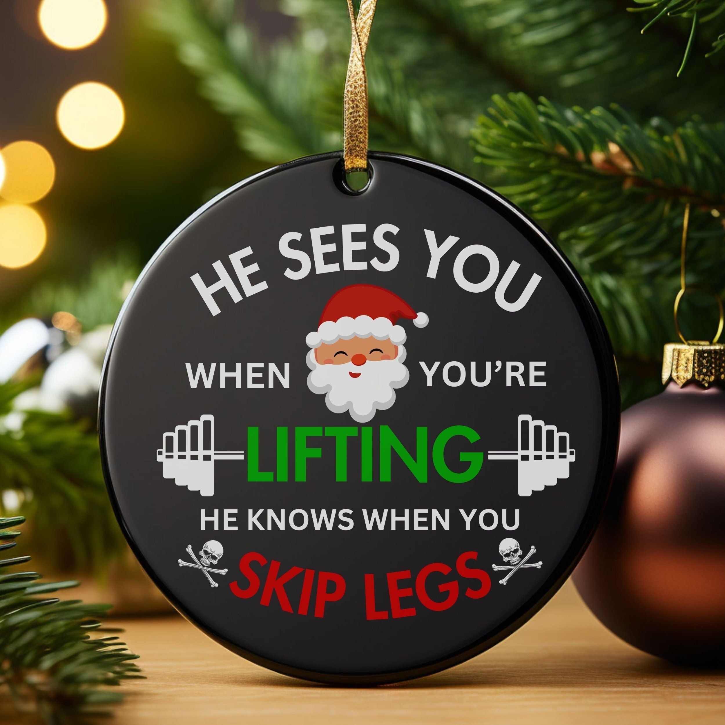 Funny Gym Ornament