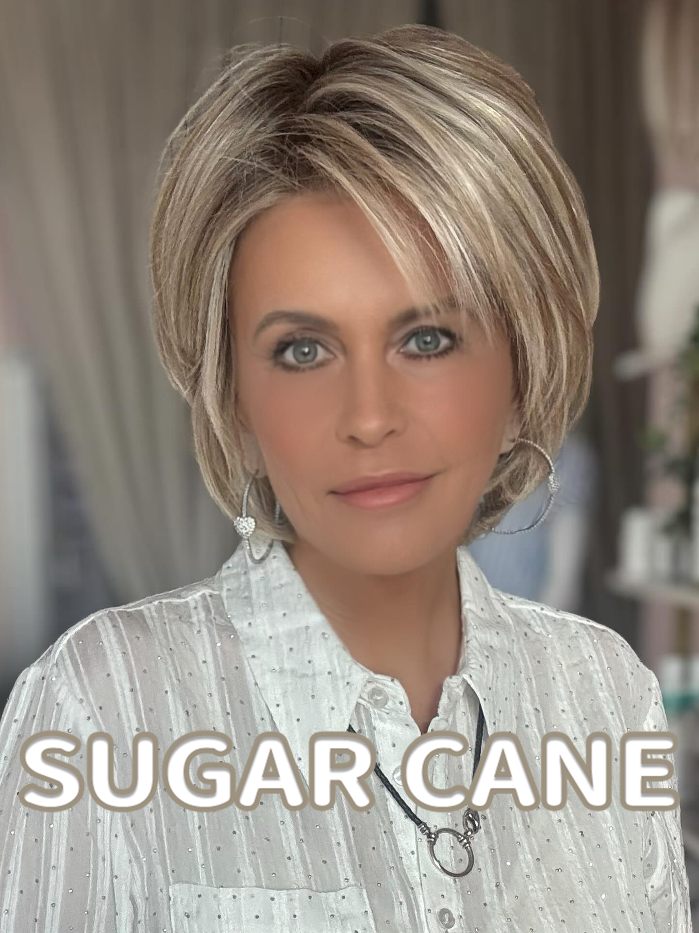 Layered Bob Wig with Side Part