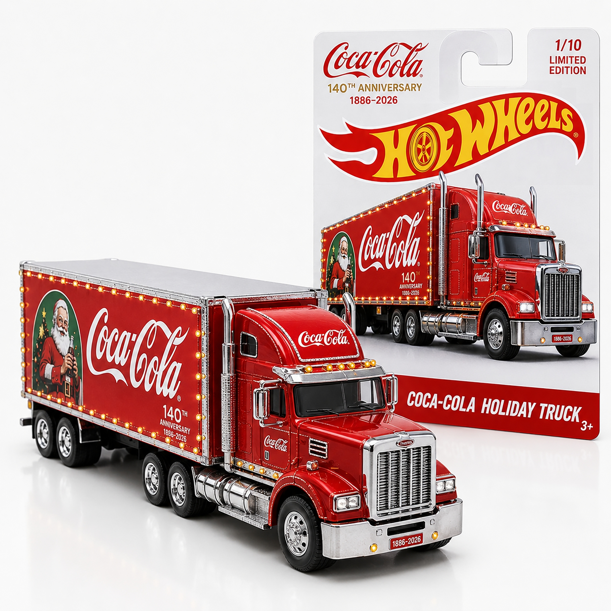 Hot Wheels Coca-Cola Holiday Truck – 140th Anniversary Edition