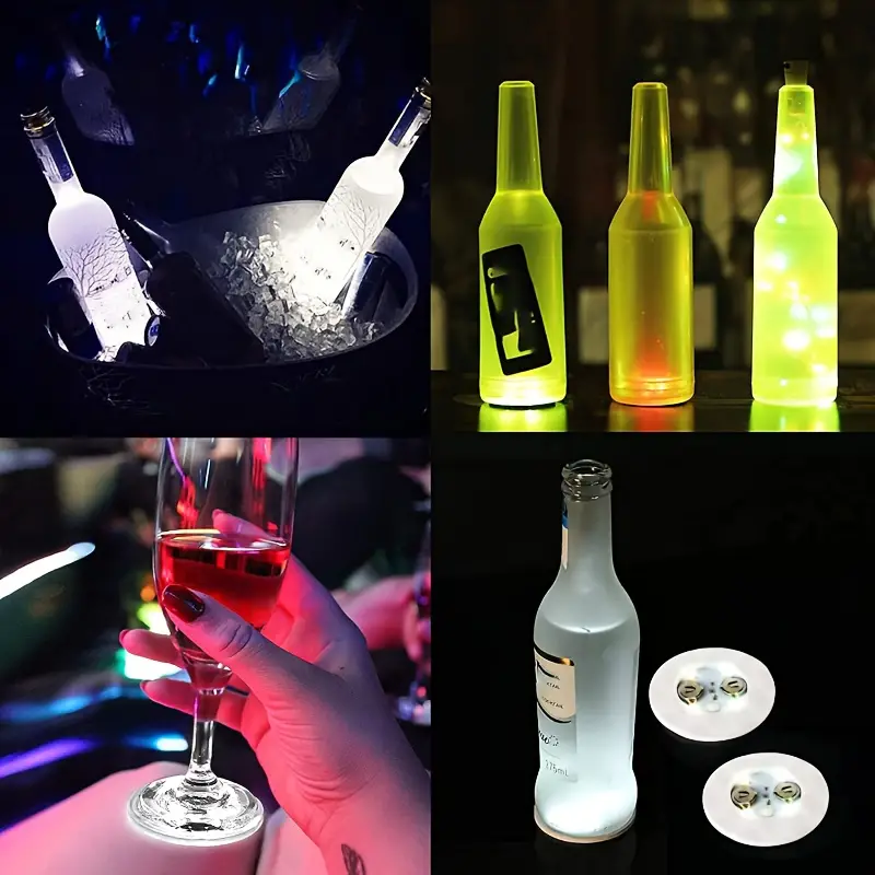 ✨✨LED Luminous Bottle Stickers and Coasters