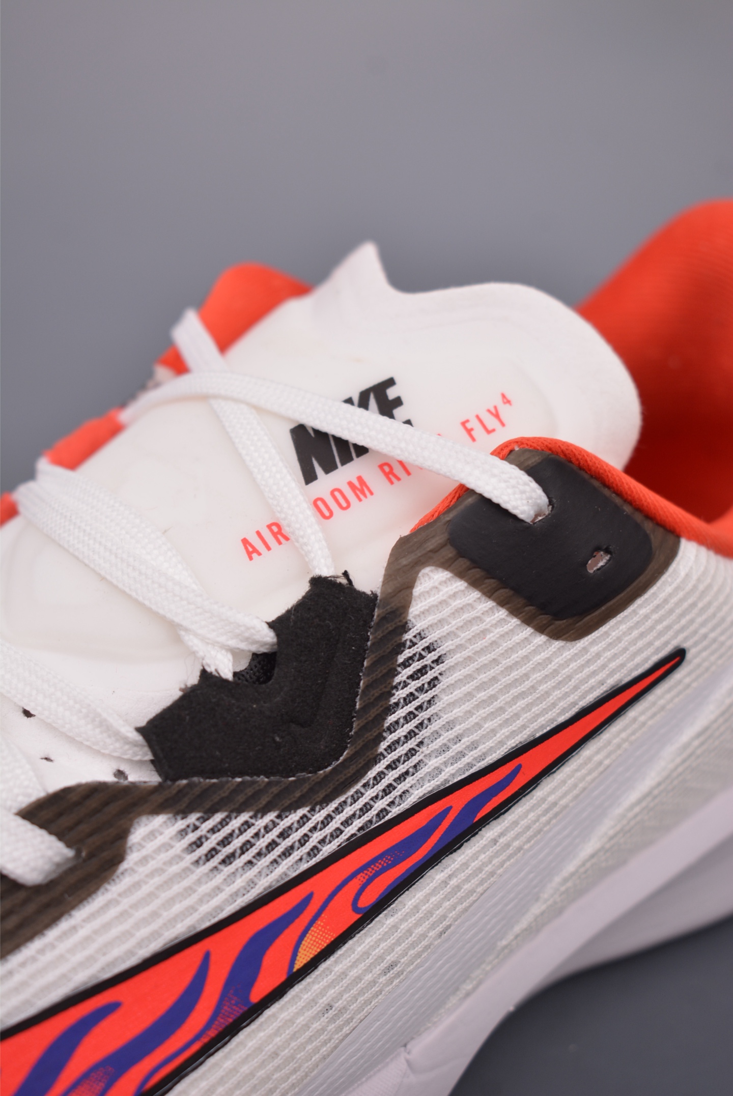 Nike Air Zoom Rival Fly 4 White, Black and Red Flame Hook HQ3512-100