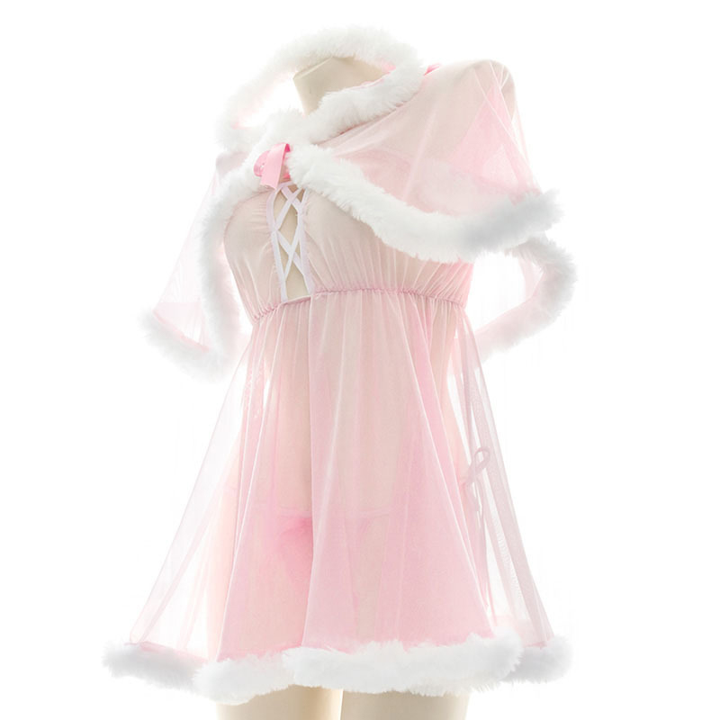 See Through Cloak Lingerie Dress
