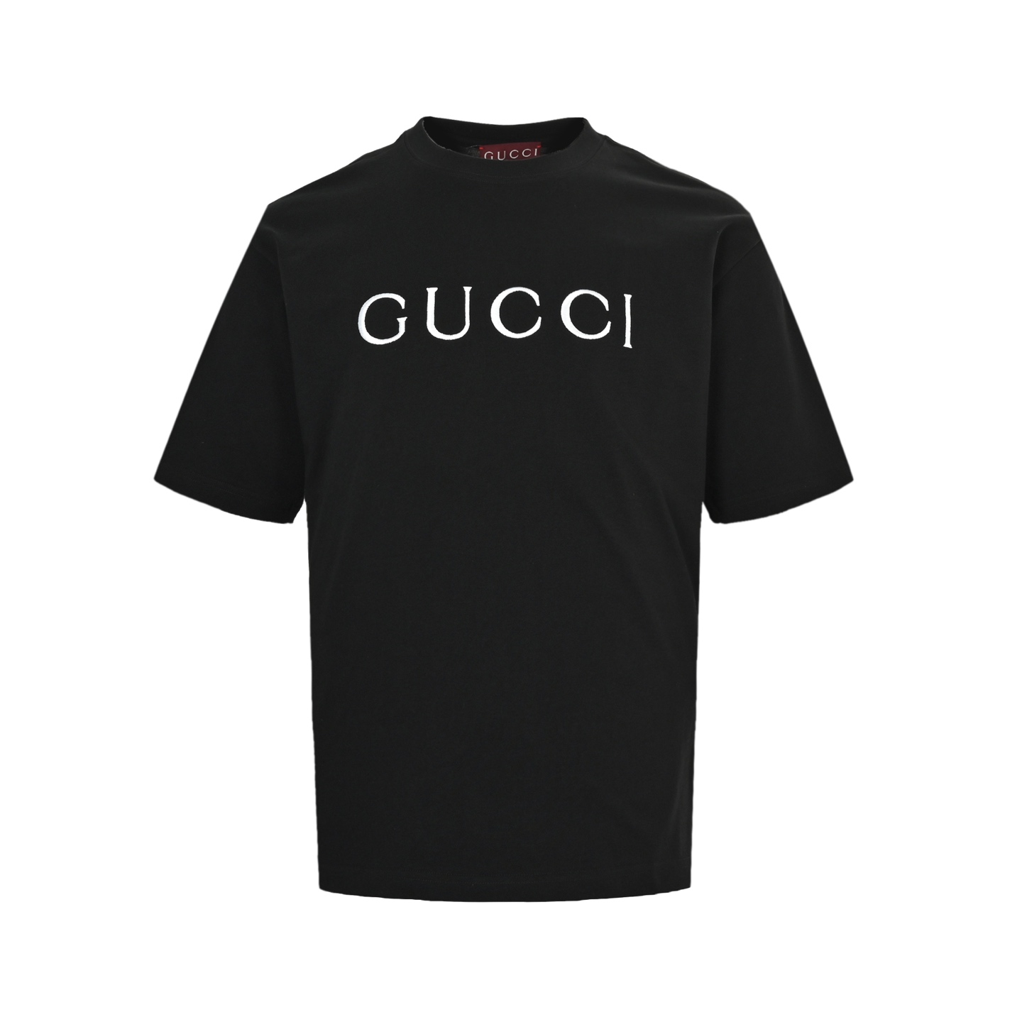 Gucci 25ss simple letter embroidered short sleeve