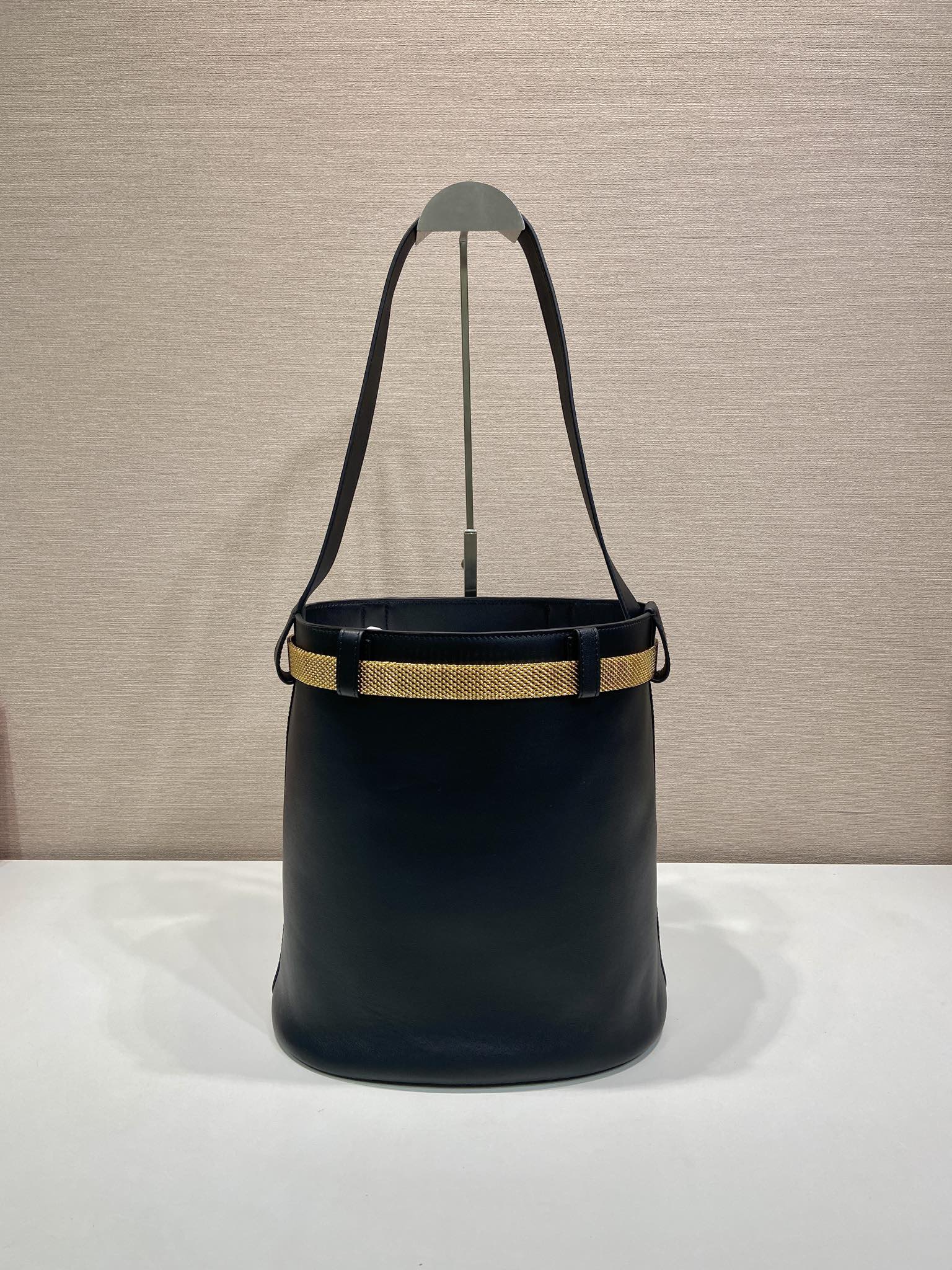 Prada Buckle Handbag 1BE085