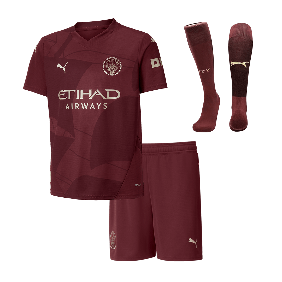 Manchester City third away football shirt (Shirt+Shorts+Socks) 2024/25