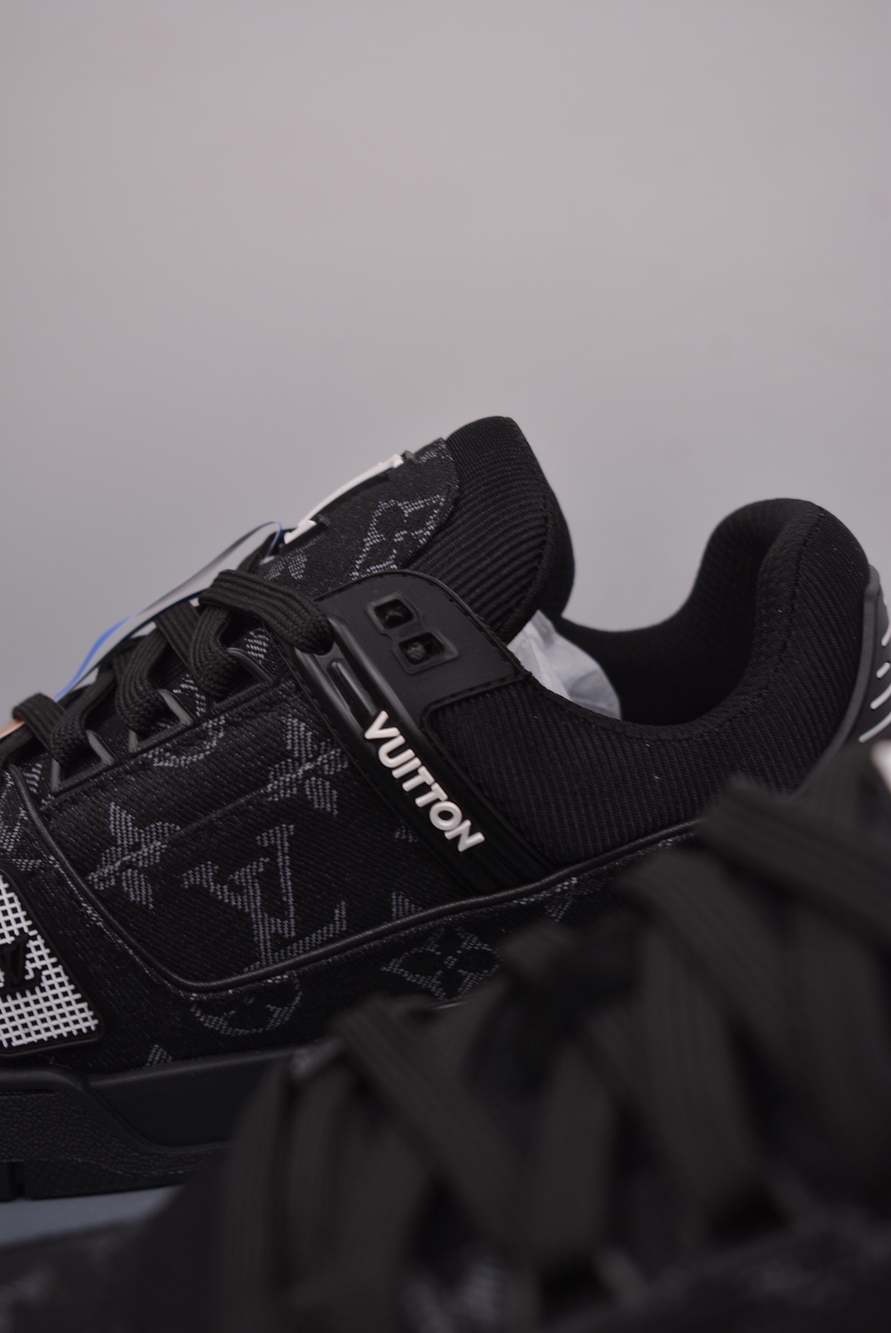 Louis Vuitton Trainer Sneaker Low Denim Black 1AD6DX