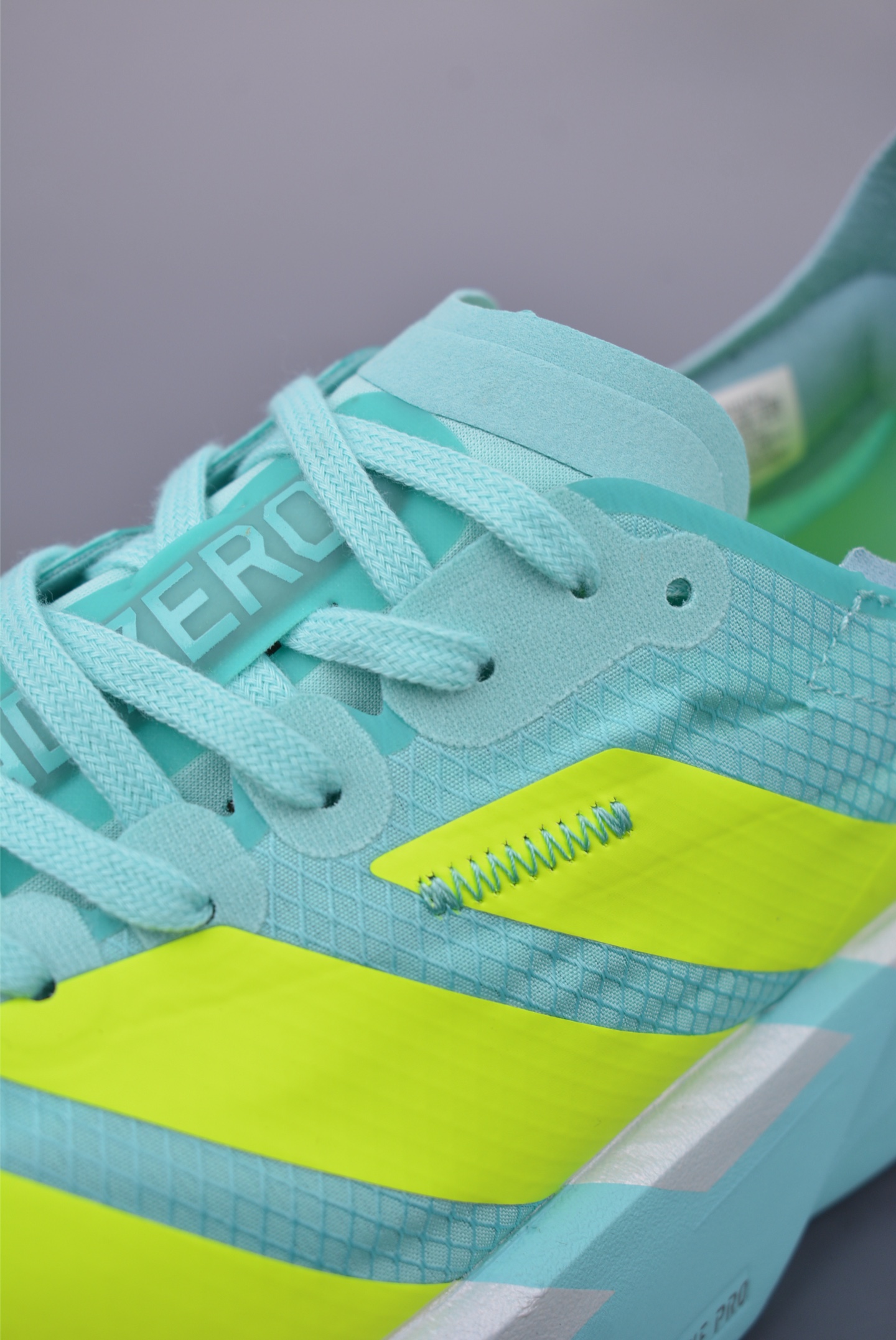 Adidas Adizero Adios Pro Evo 4 Running Shoes Network Light Blue Fluorescent Green JR1251