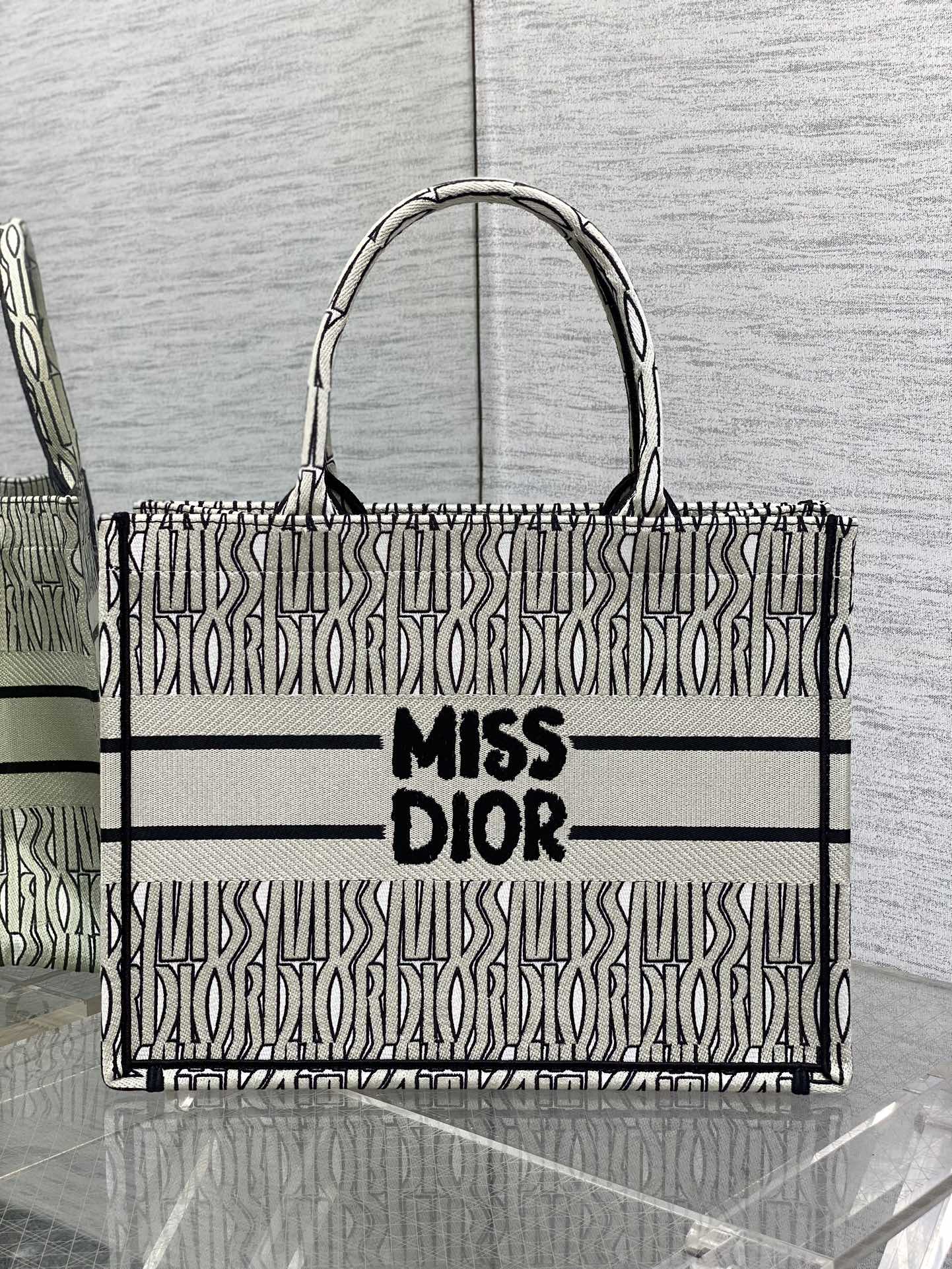 Dior Miss Embroidered Tote Shopping Bag