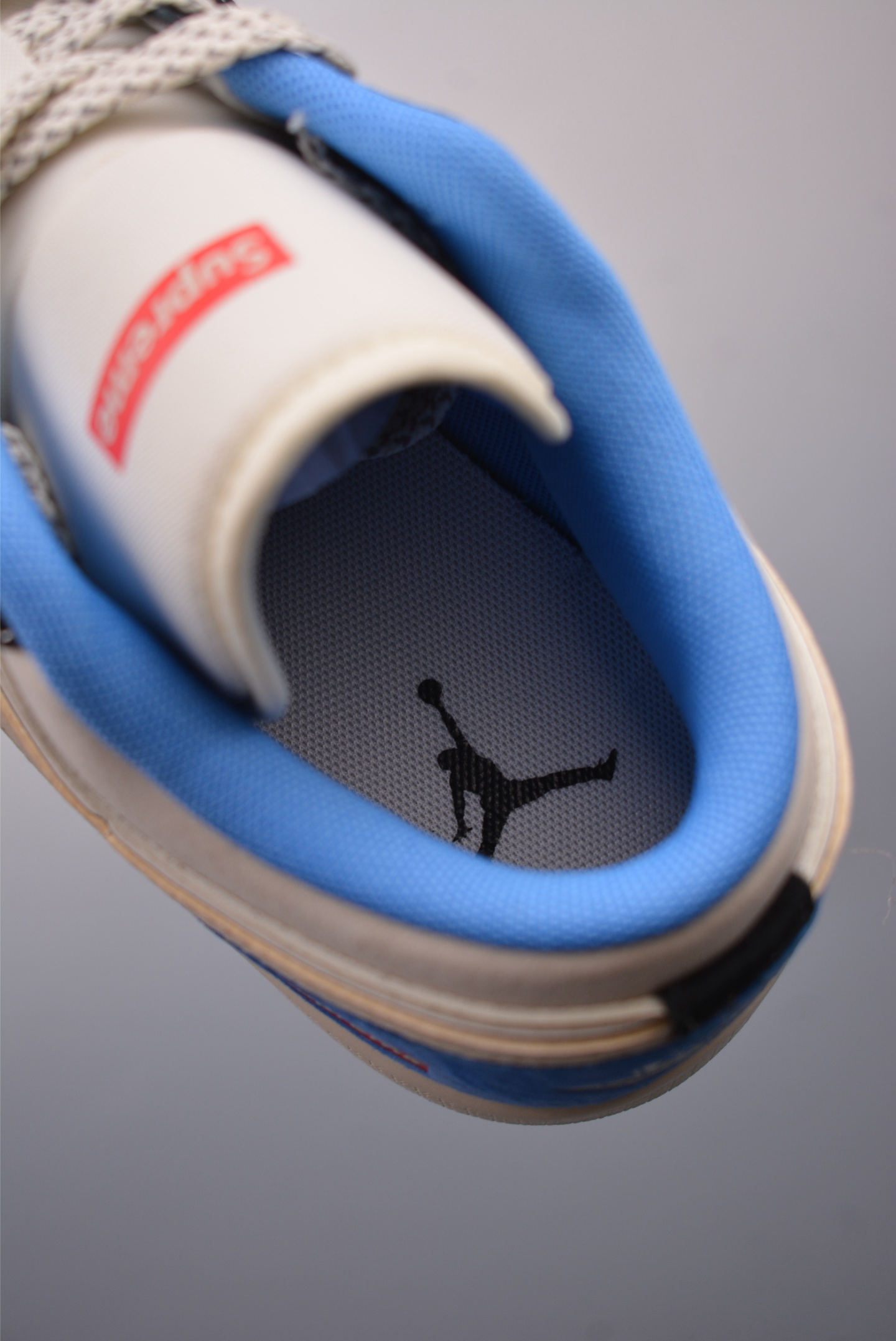 Supreme x Nike By You Air Jordan 1 Low OG Black White Blue XX3318-501