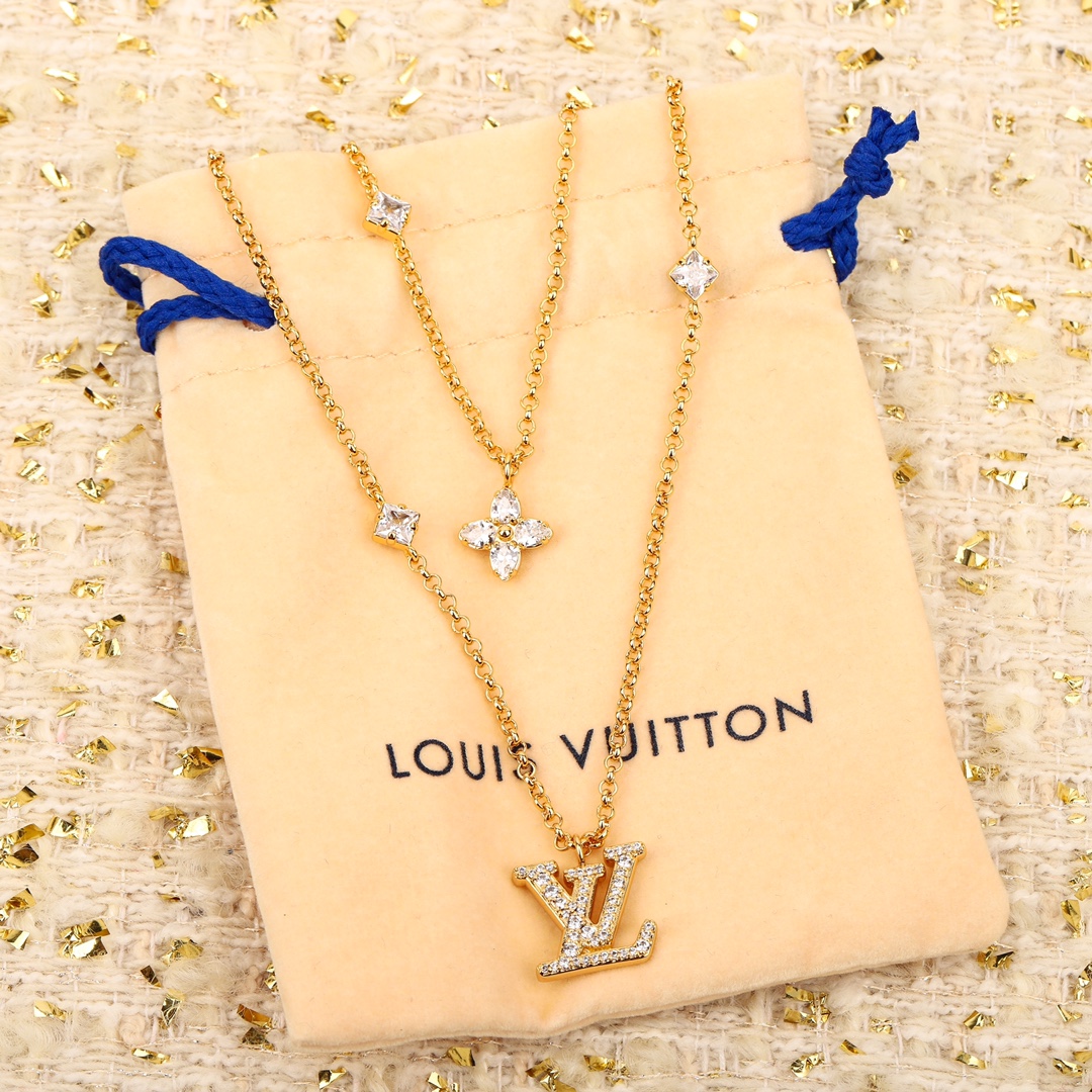 Louis Vuitton Diamond Double Necklace