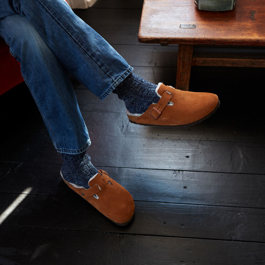 Boston Shearling Suede Leather B-18942