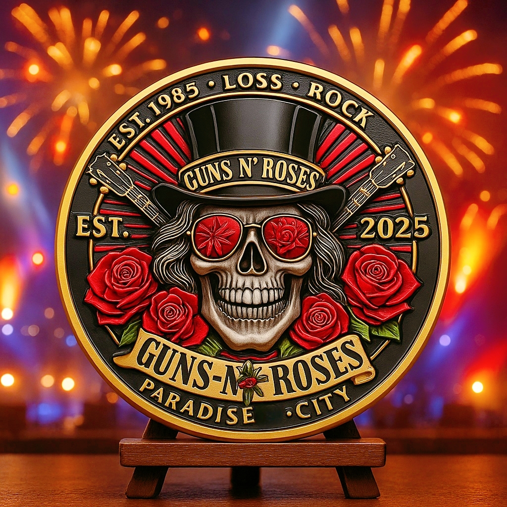 Guns N' Roses 40th Anniversary Coin