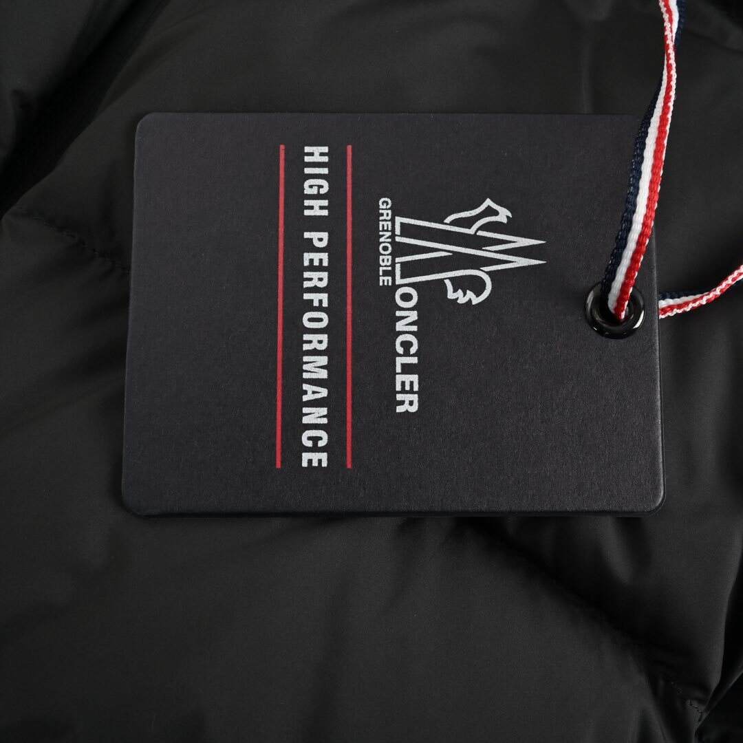Moncler chest letter sleeve hooded ski series down jacket