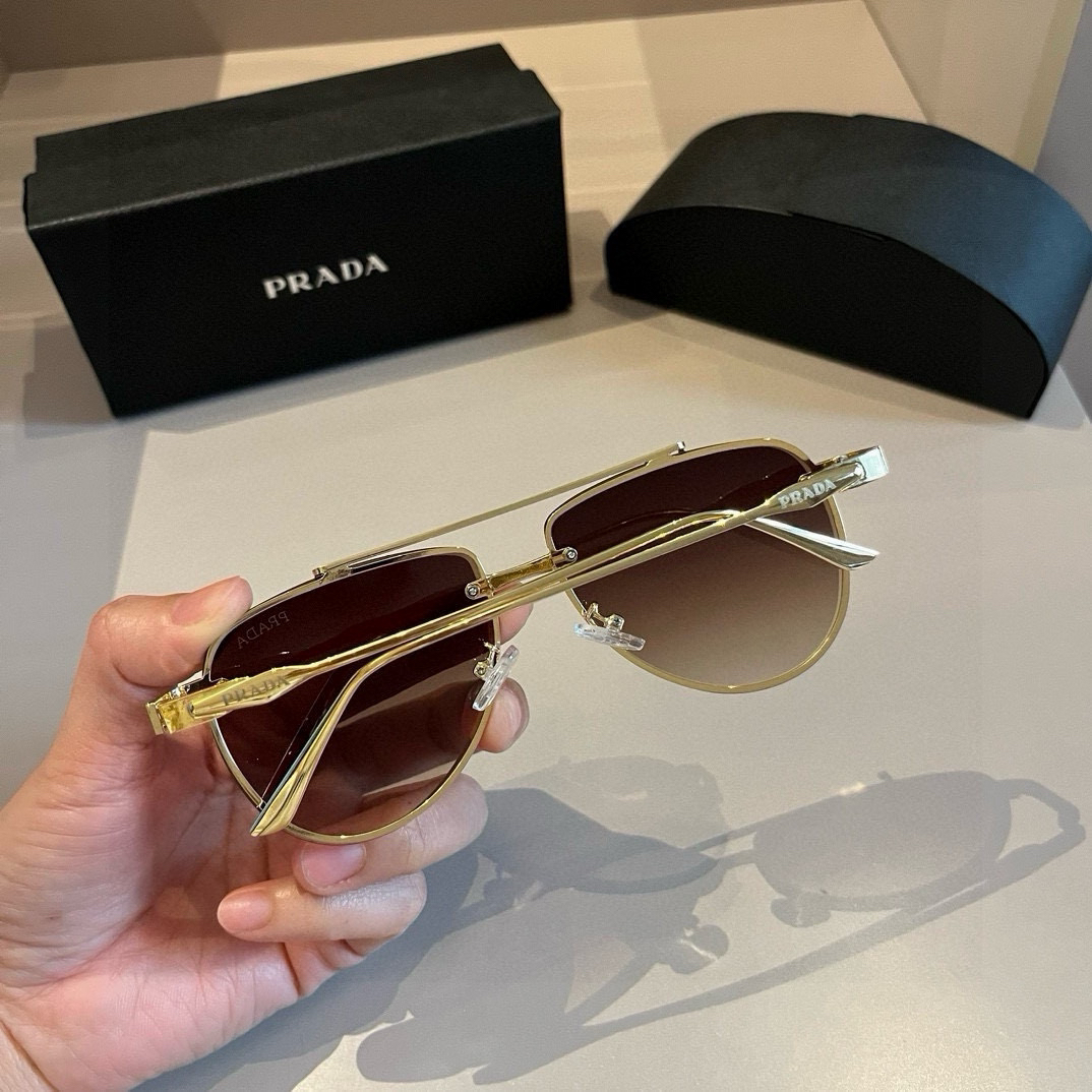 Prada round frame sunglasses