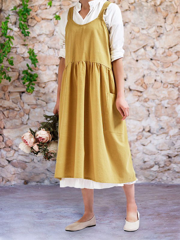 Vintage Cross Back Comfy Apron