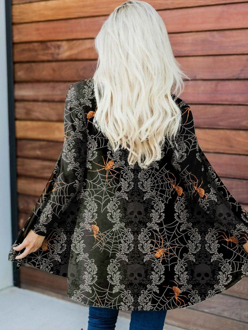 Large Size Halloween Cardigan Coat for Women's Clothing