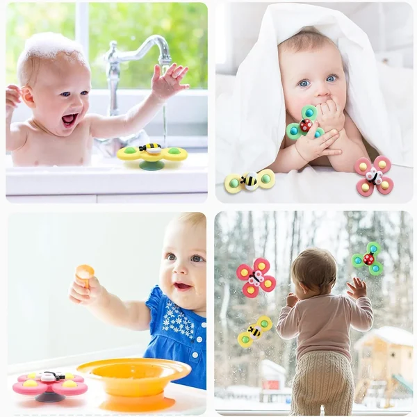 (Summer Hot Sale - Now 49% off) 🔥Suction cup rotating toys are a must-have for growing babies