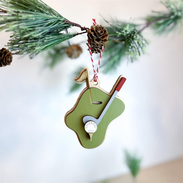 Golf Keepsake Christmas Tree Ornament
