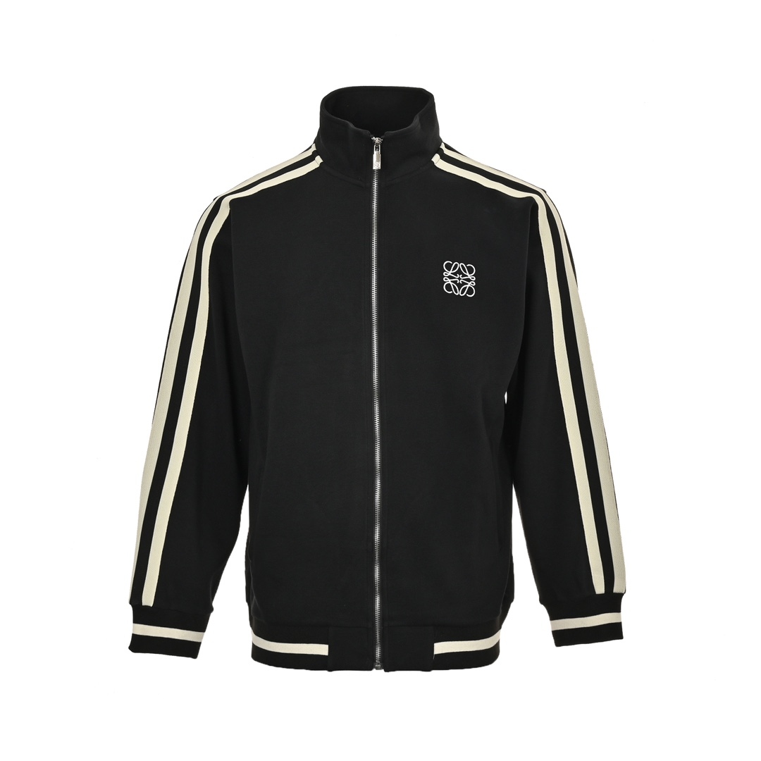 Loewe 24Fw colorblock web embroidered jacket