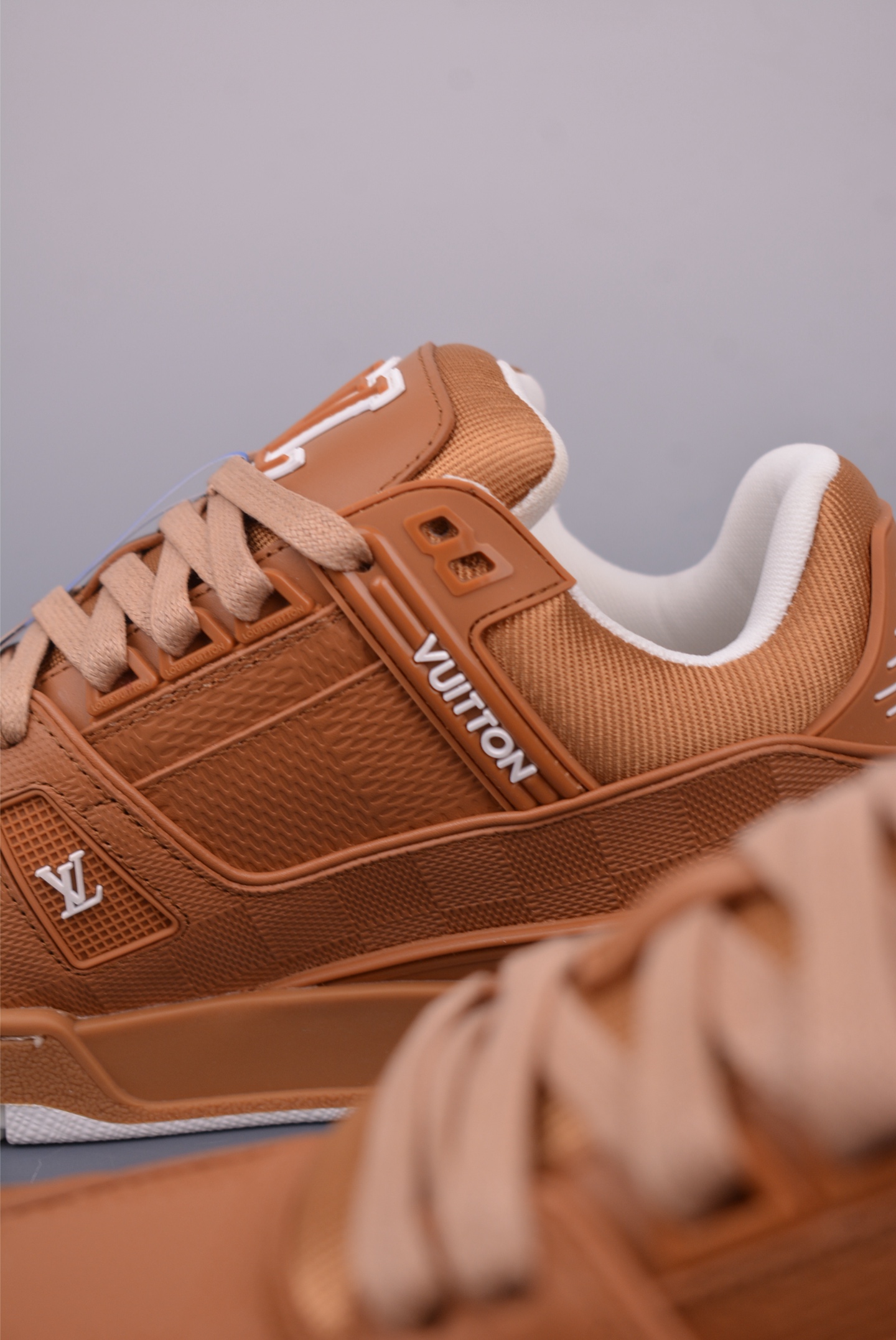 Louis Vuitton Trainer Sneaker Low “Leather Brown” 1AHTSB