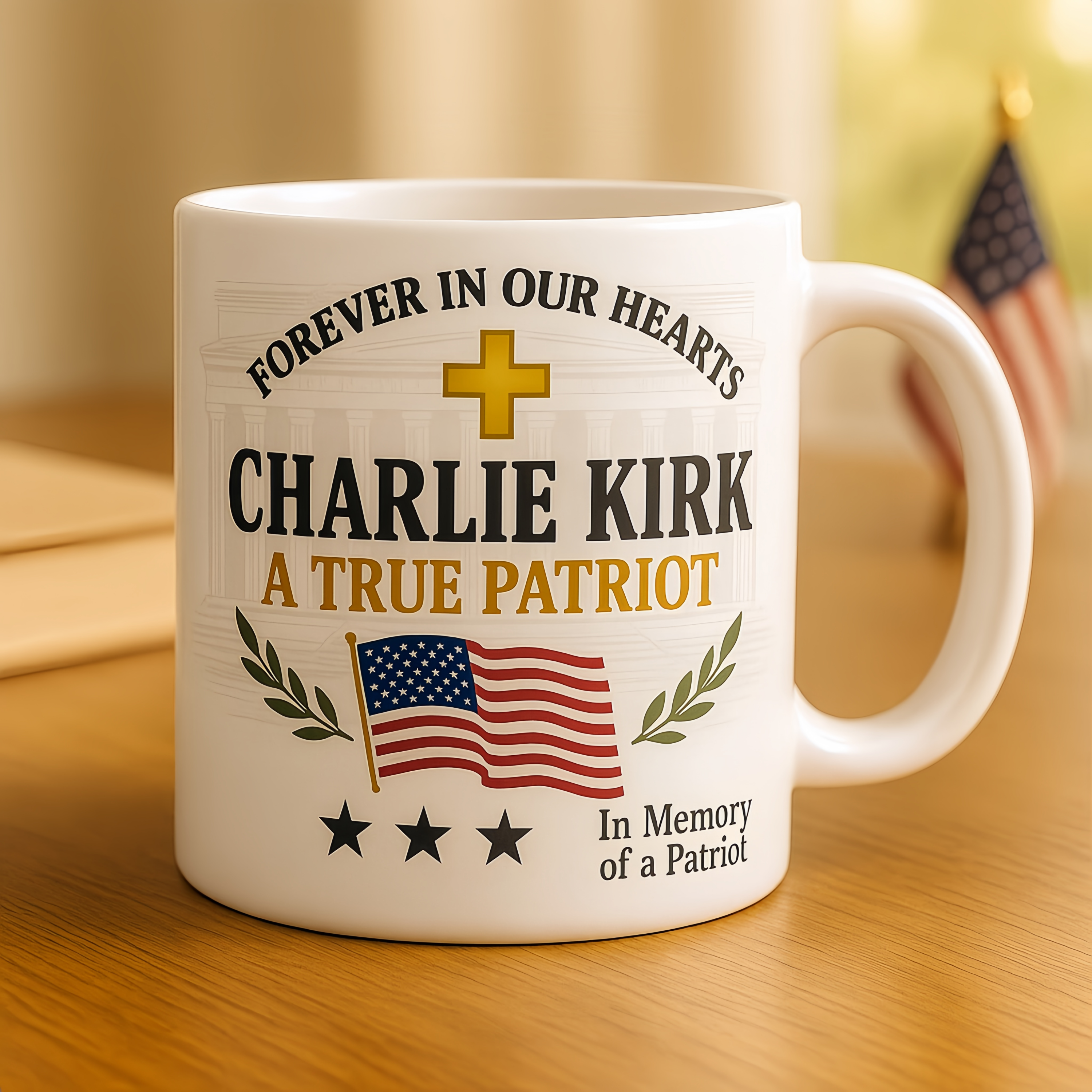 Charlie Kirk Commemorative Mug✨Honoring True Patriots