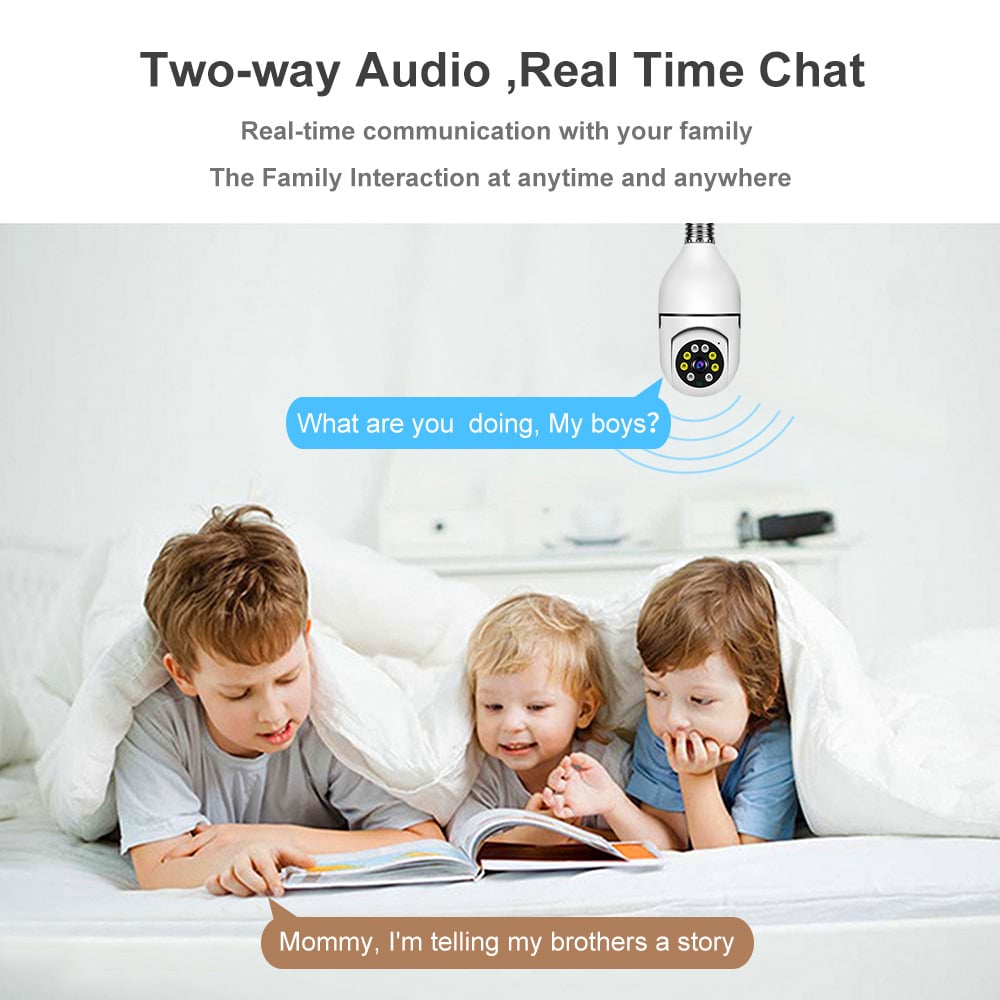 Wireless Wifi Light Bulb Camera Security Camera