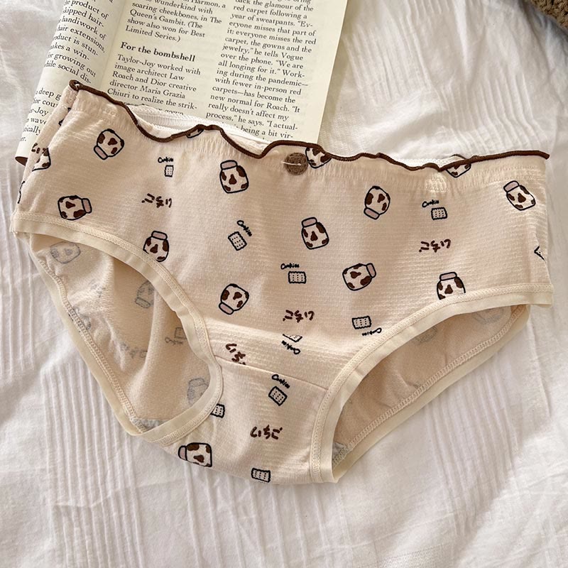 5 Pack Cow Print Panty Set