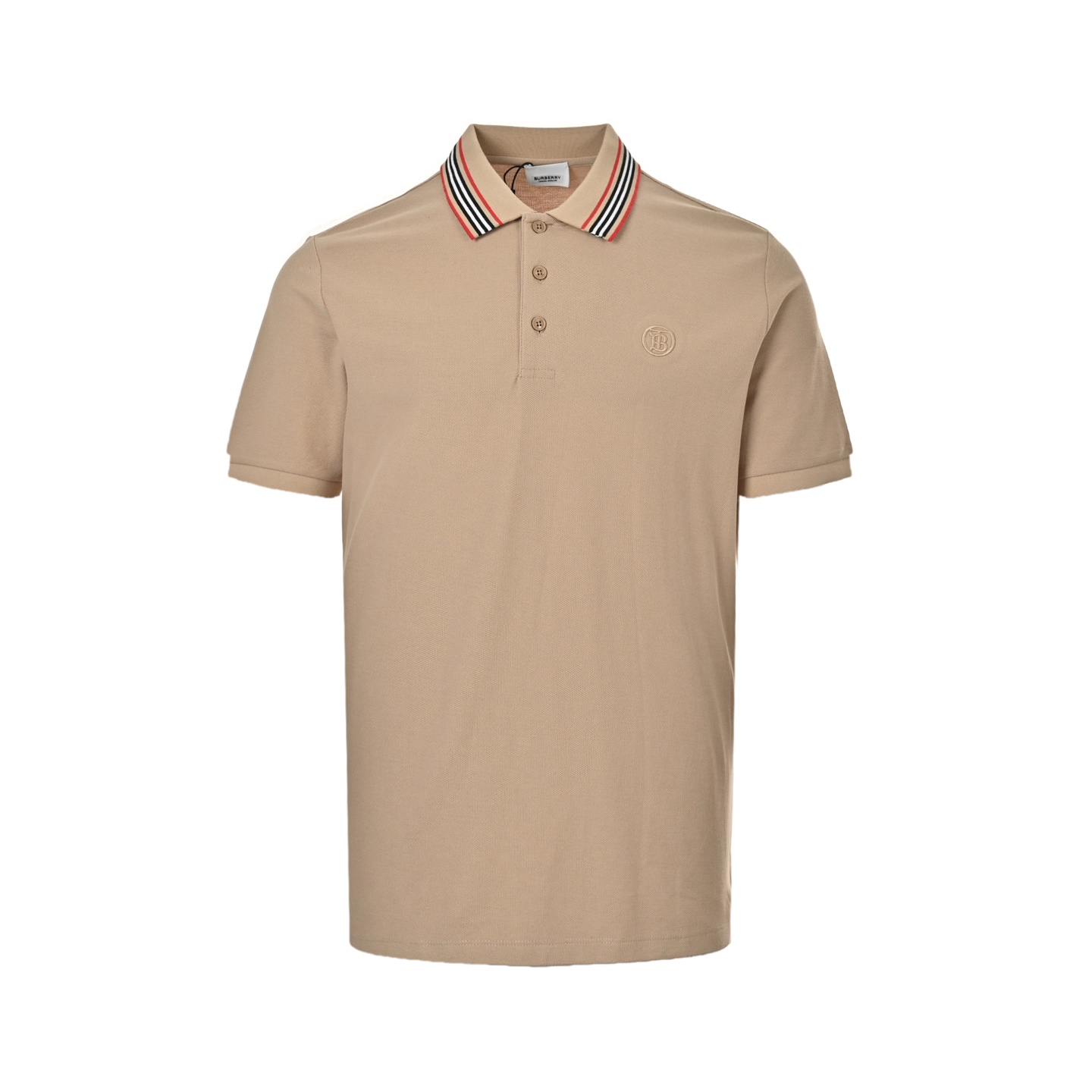 Burberry Classic Neck Stripe Logo Embroidery Polo Short Sleeve