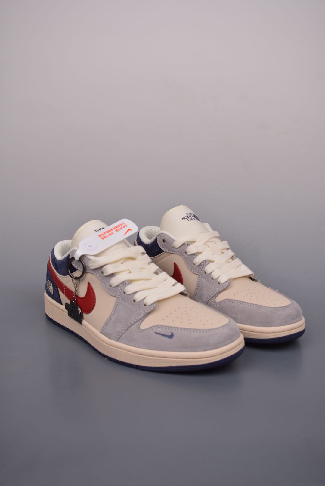 The North Face x Nike Air Jordan 1 Low OG Beige Gray Blue DM9188-012