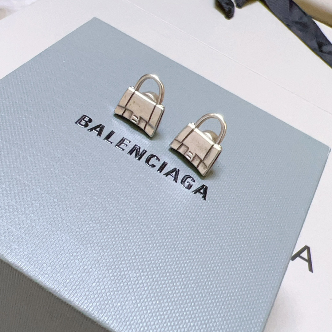 Balenciaga Bag Shape Earrings