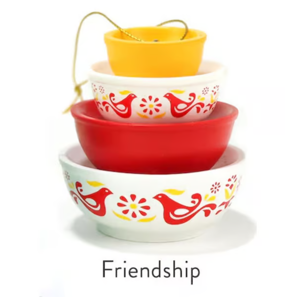 🎅Christmas Hot Sale 70% OFF🔥Miniature Pyrex Bowl Stack Ornament