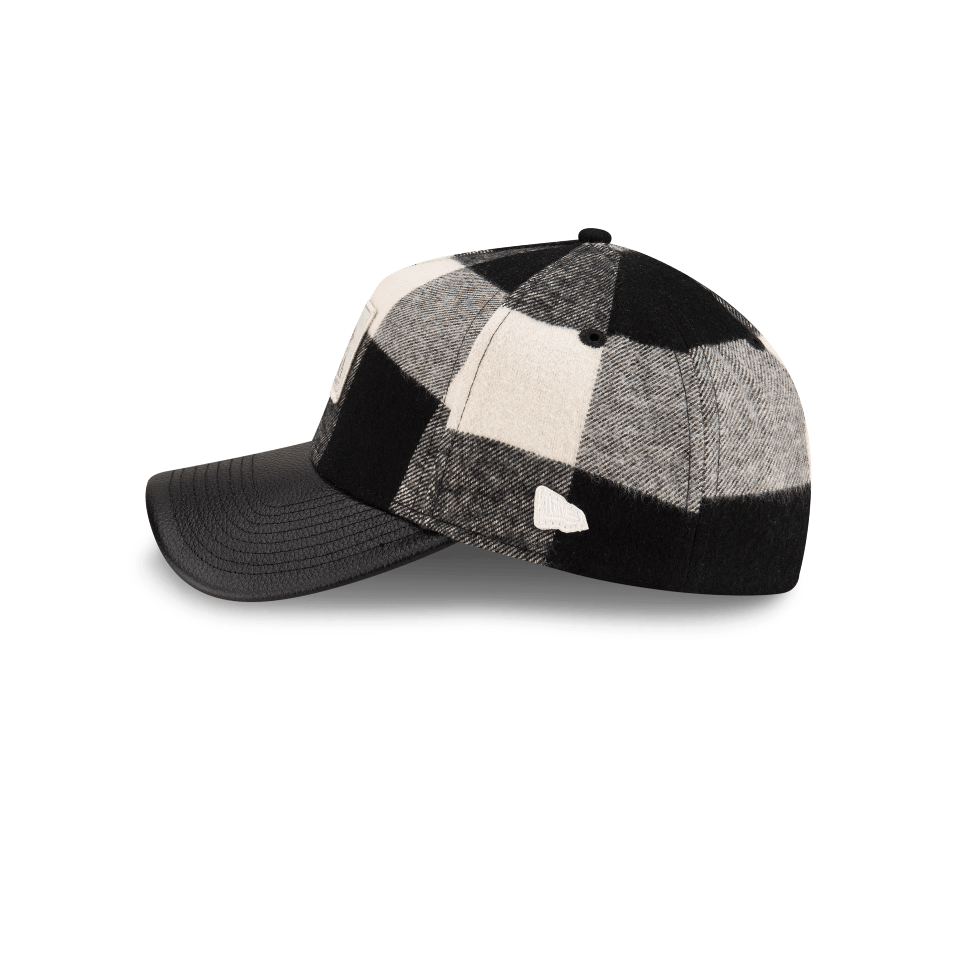 Lumber Plaid College White 9FORTY A-Frame Adjustable Hat
