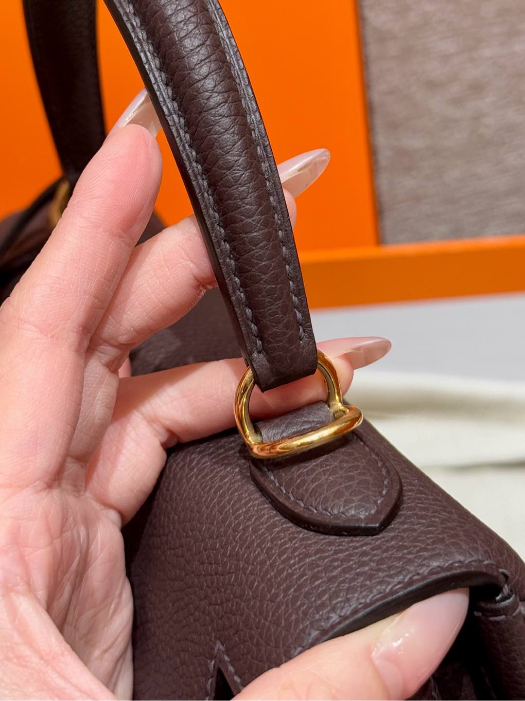 Hermes Kelly 0GRouge seller handbag (handmade custom)