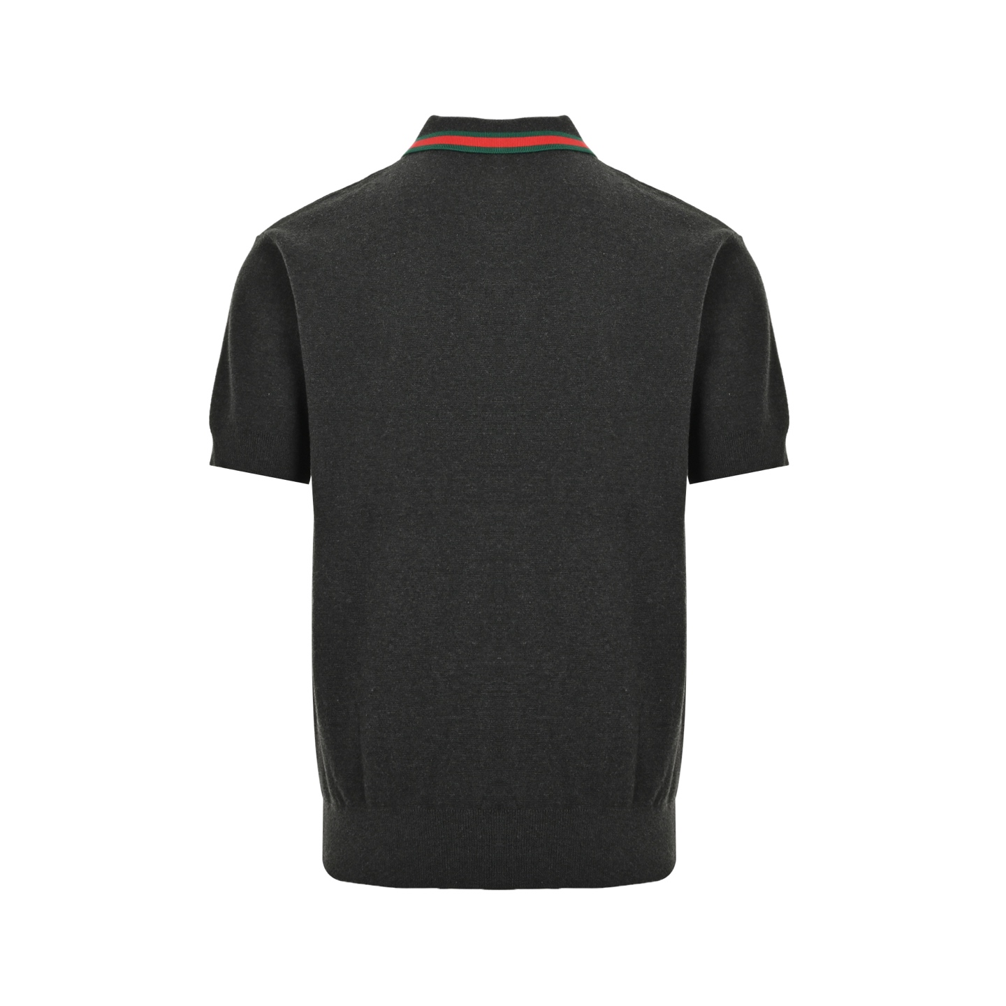 Gucci 25ss red and green jacquard collar knitted Polo short sleeve