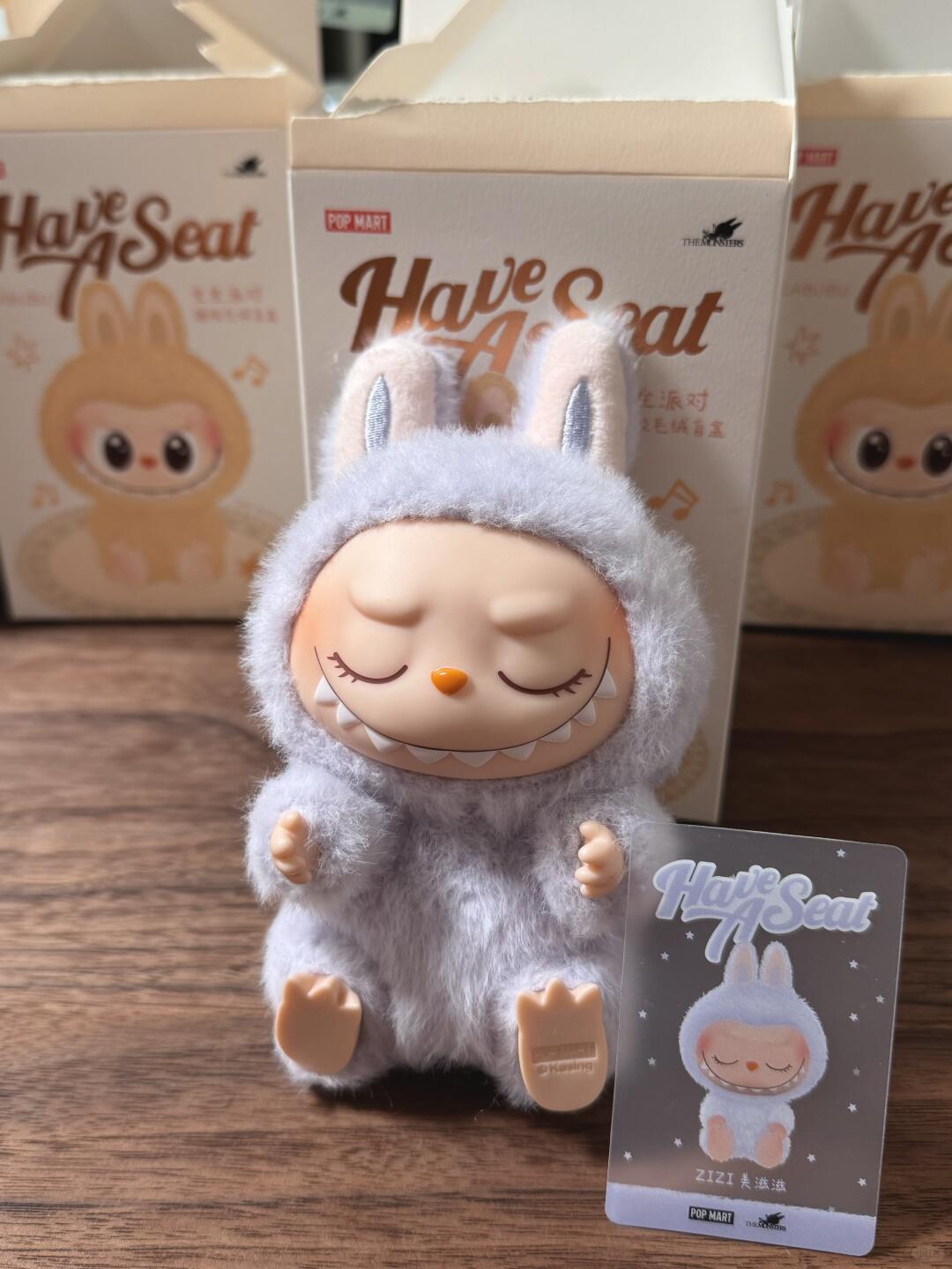 LABUBU Sit Party Vinyl Plush Pendant Blind Box Labub HaveASeat