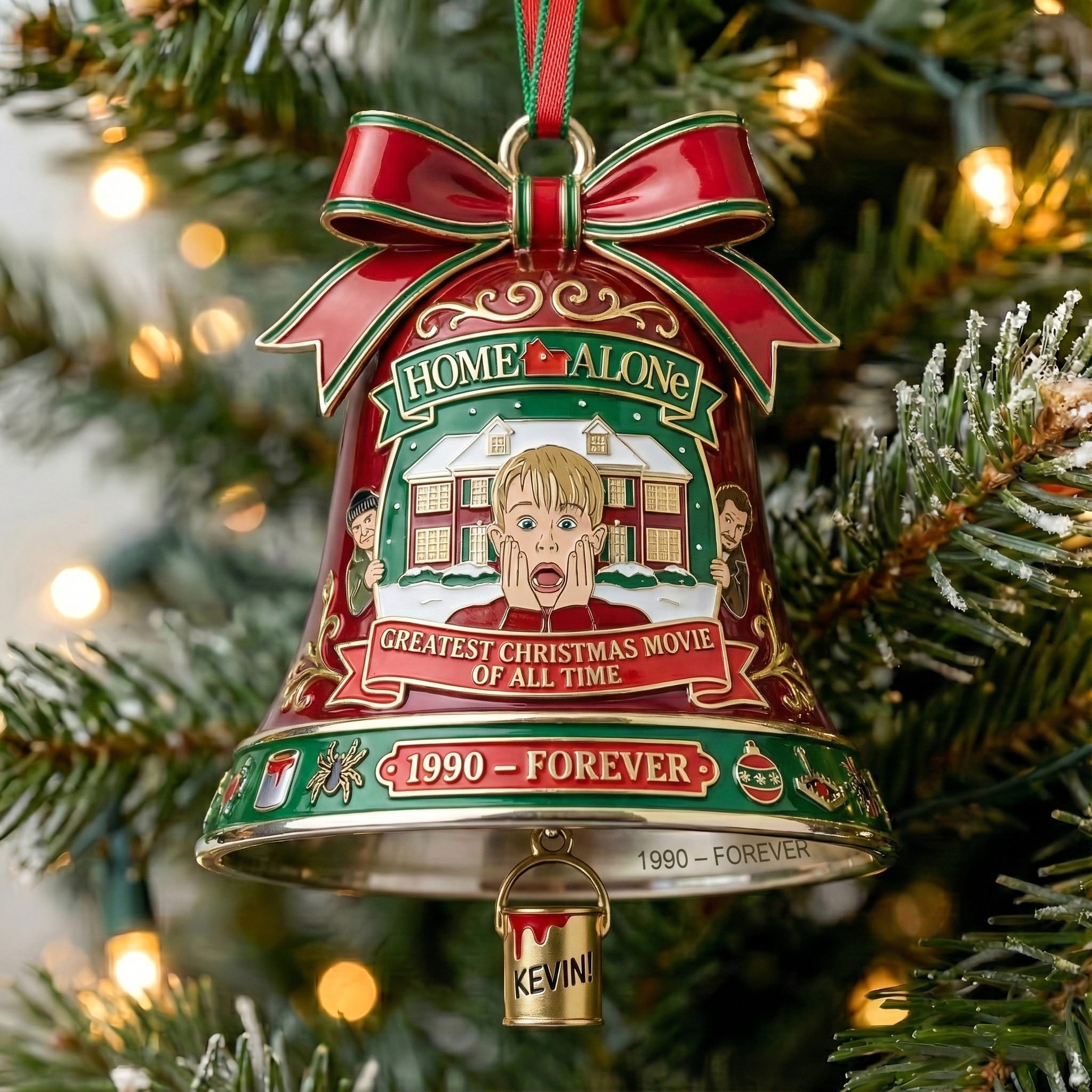 Home Alone Greatest Christmas Movie of All Time Bell Ornament