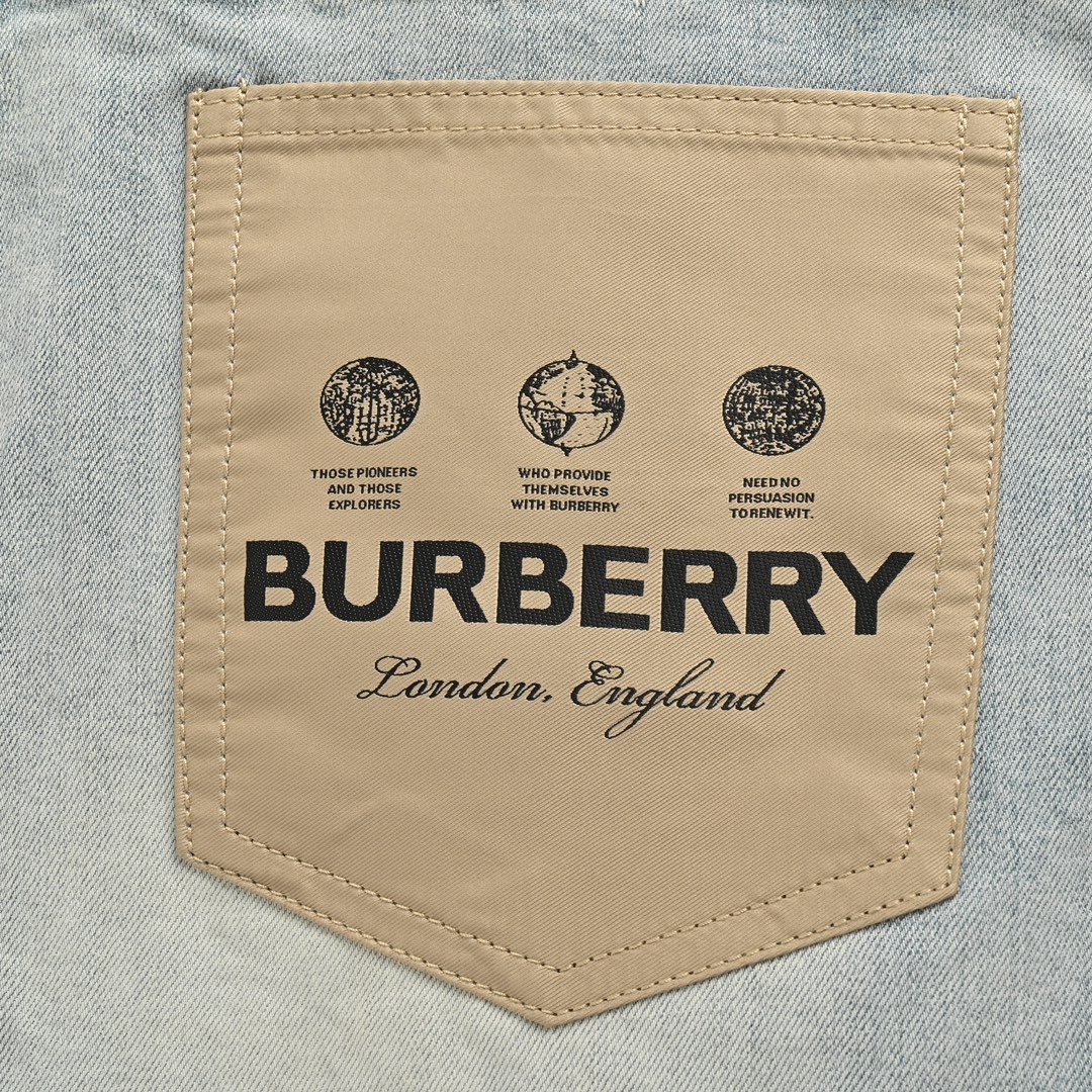Burberry 24ss label pocket patch jeans