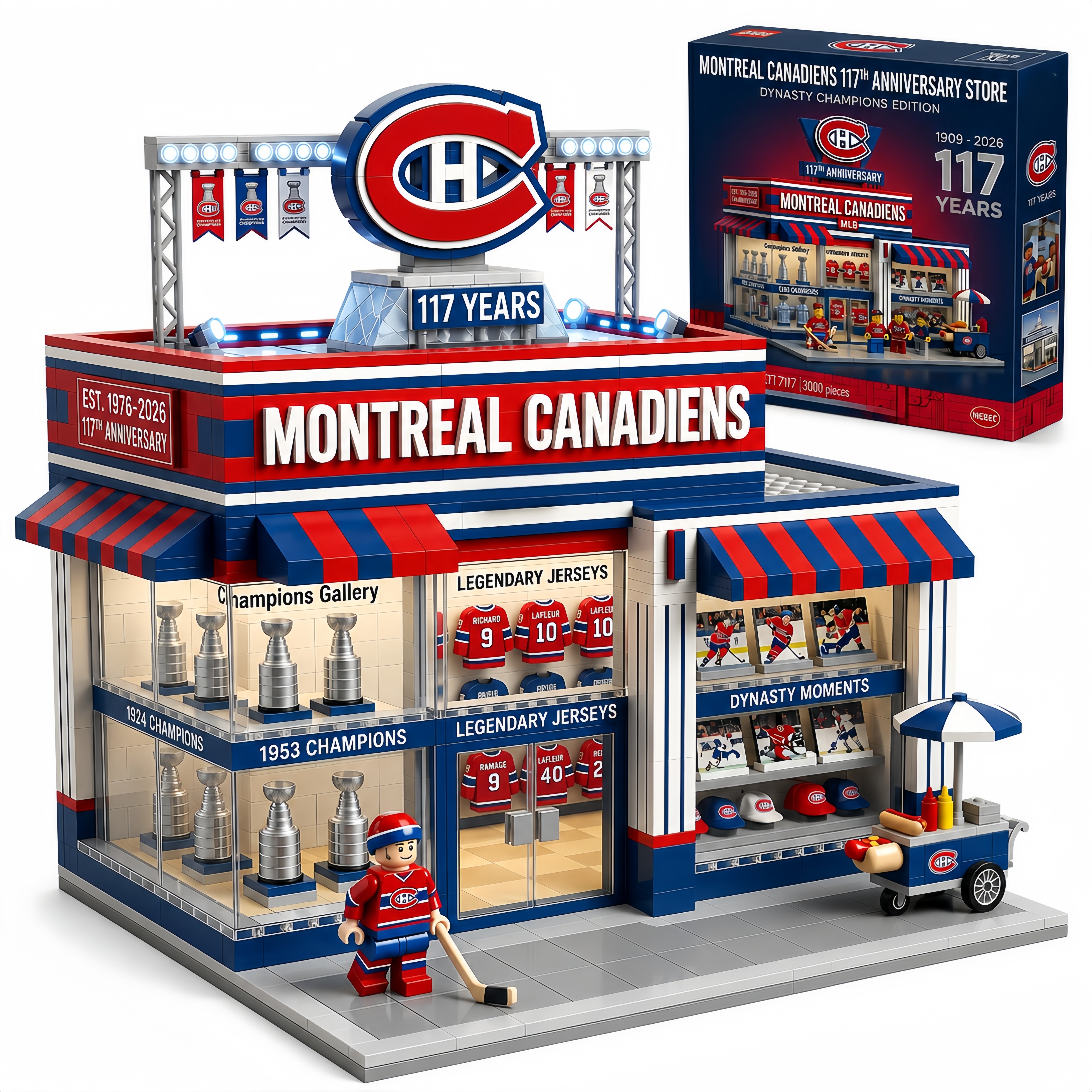Montreal Canadiens 117th Anniversary Dynasty Store Collector Brick Set