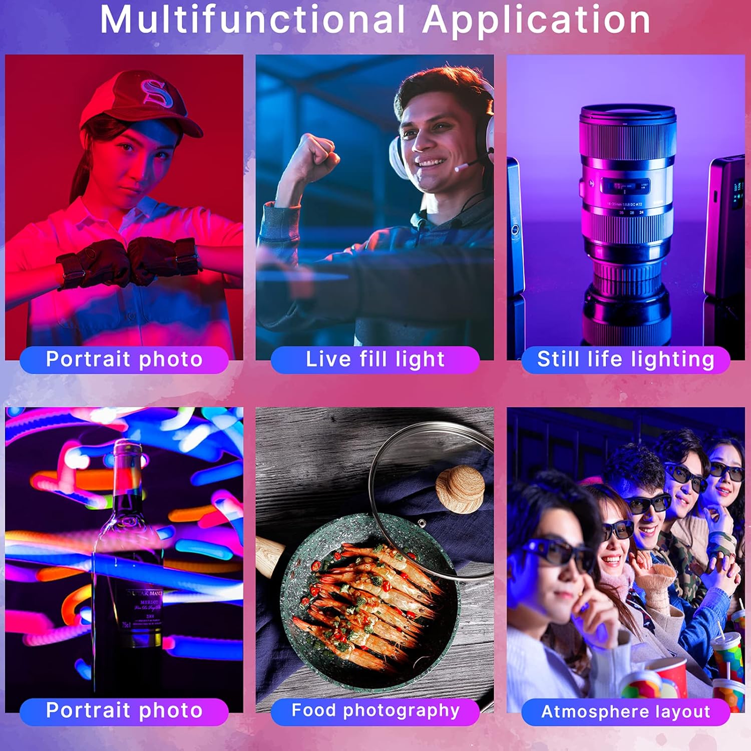 📷📷Full-color RGB shooting fill light