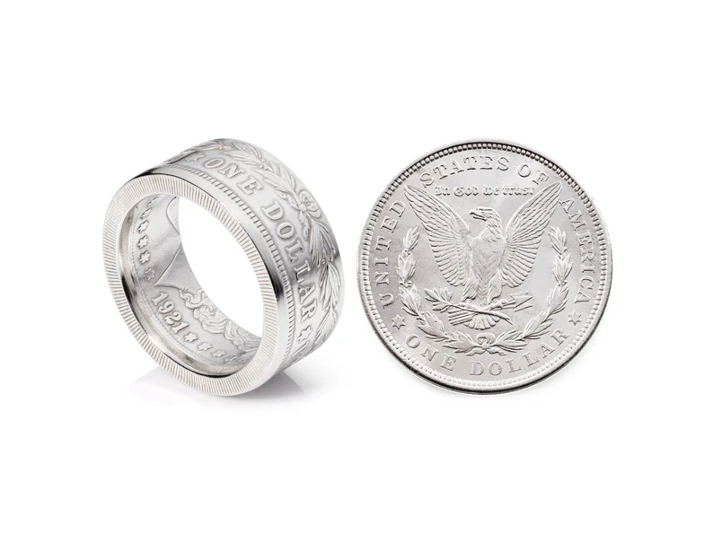 Morgan Dollar 1921 Coin Ring