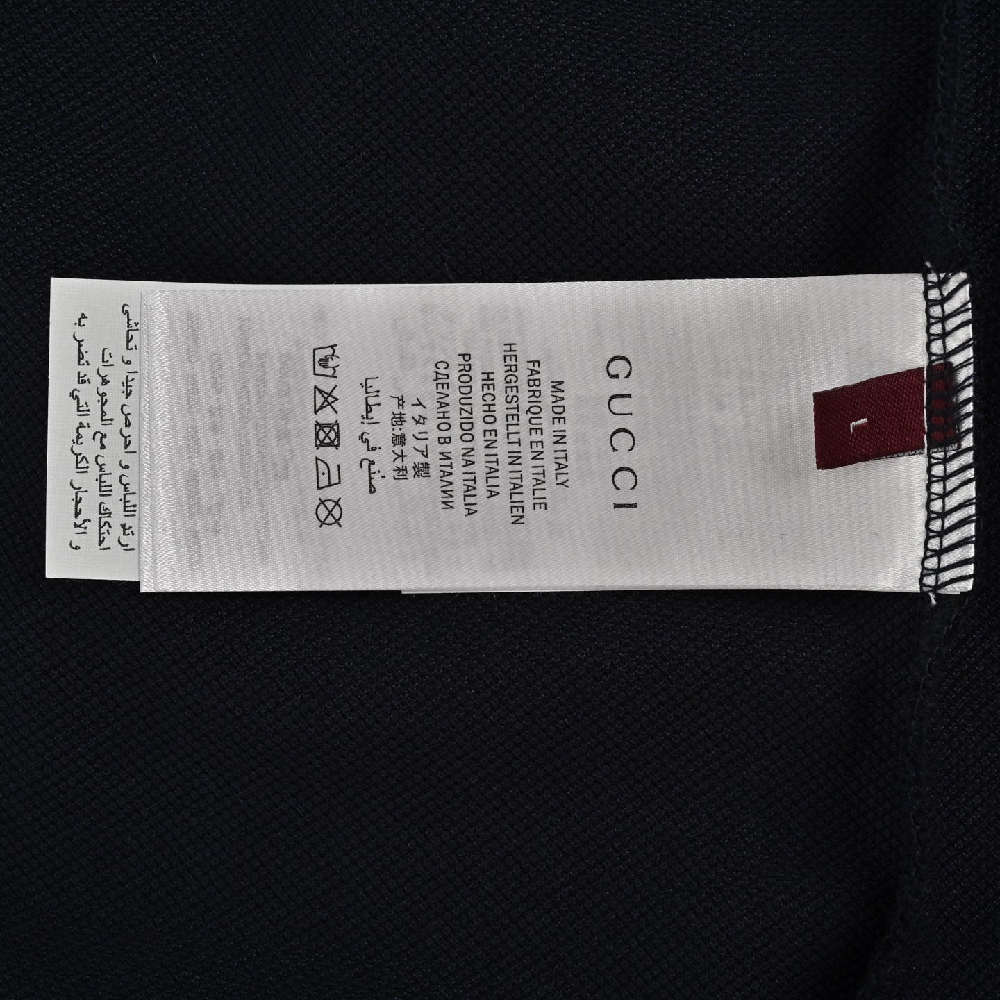 Gucci 25SS Collar Paneled Contrast Color Polo Short Sleeve
