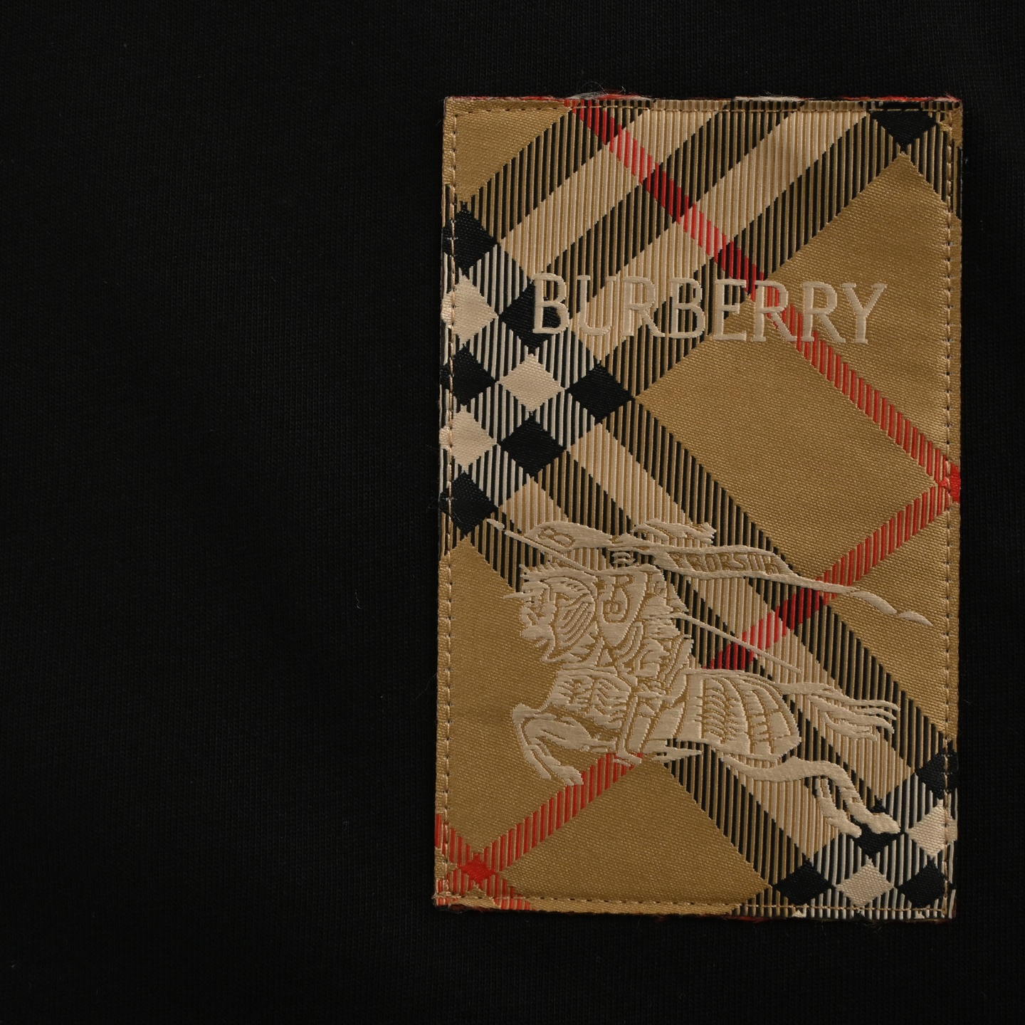 Burberry 25ss towel embroidered letter logo short sleeve