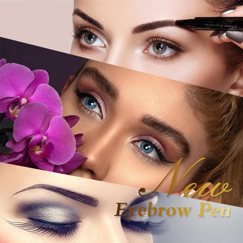 (🔥CHRISTMAS SALE 48% OFF) 4-Point Eyebrow Pen-BUY 4 FREE SHIPPING