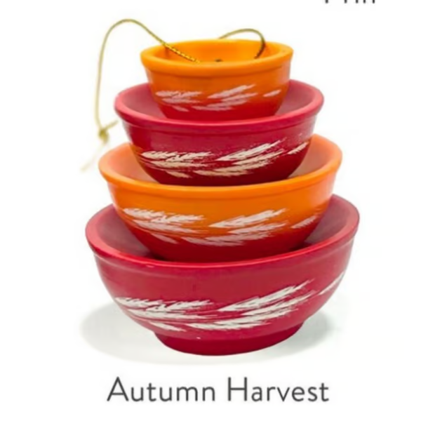 🎅Christmas Hot Sale 70% OFF🔥Miniature Pyrex Bowl Stack Ornament