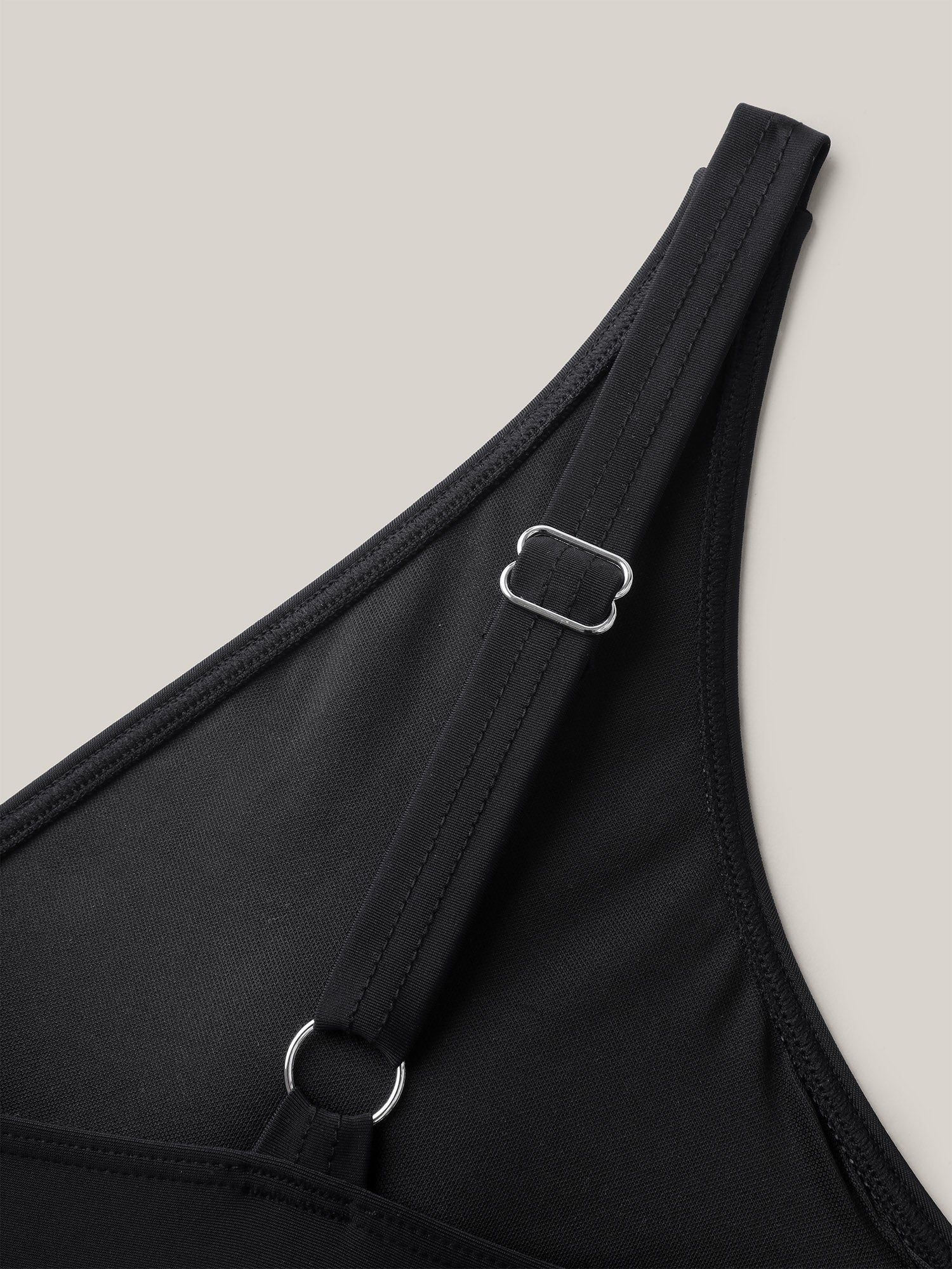 Cross-Over Sheer One-Piece Swimsuit