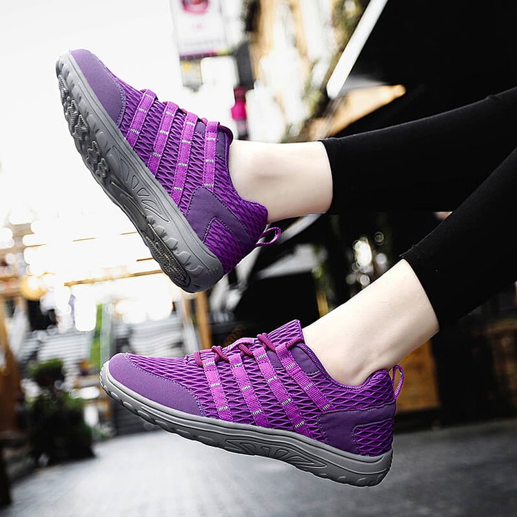 Couple Lace-Up Mesh Sneakers