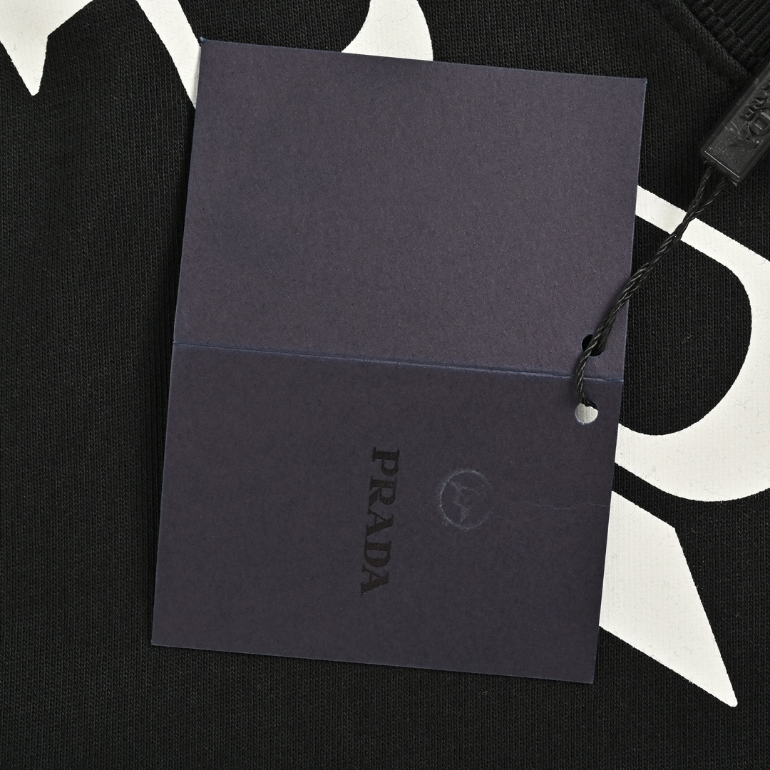 Prada 24Fw crew neck sweatshirt with large logo print